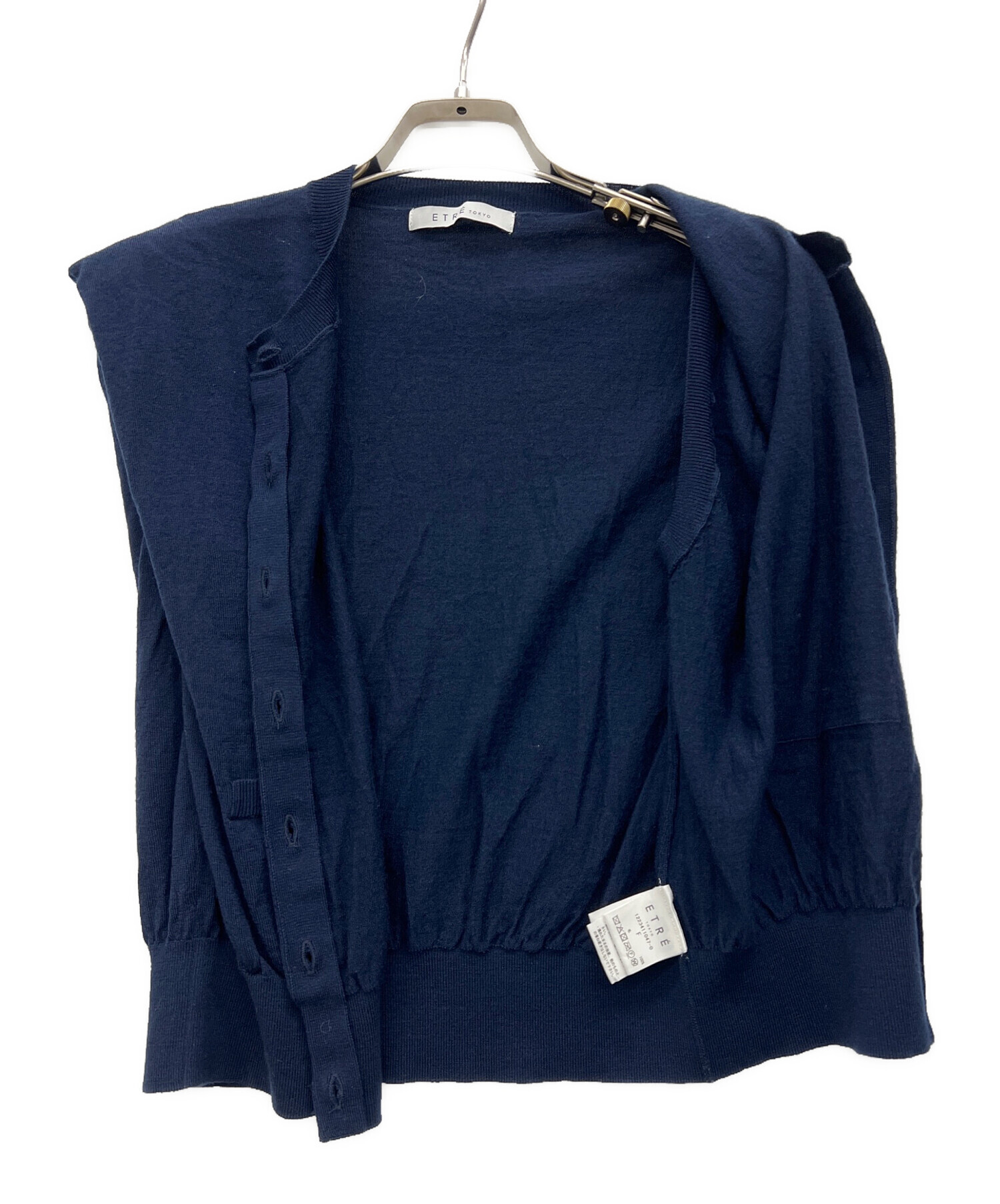 ETRE TOKYO エトレトウキョウ コットンカシミヤニットベスト ネイビー ETRE TOKYO（エトレトウキョウ）の「【ZOZO限定カラー】コットン