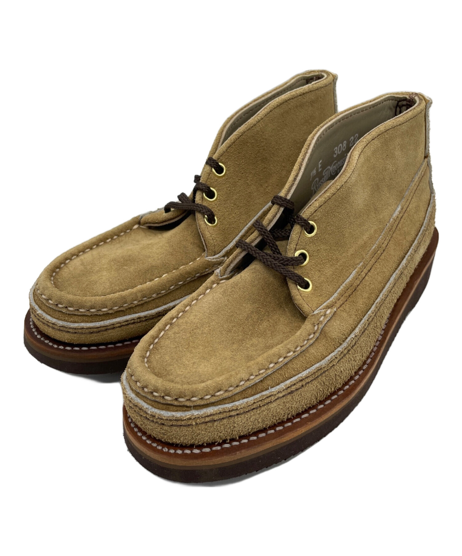 最終価格　Russell Moccasin Co. ベージュ 中古・古着通販】RUSSELL MOCCASIN (ラッセルモカシン) チャッカー