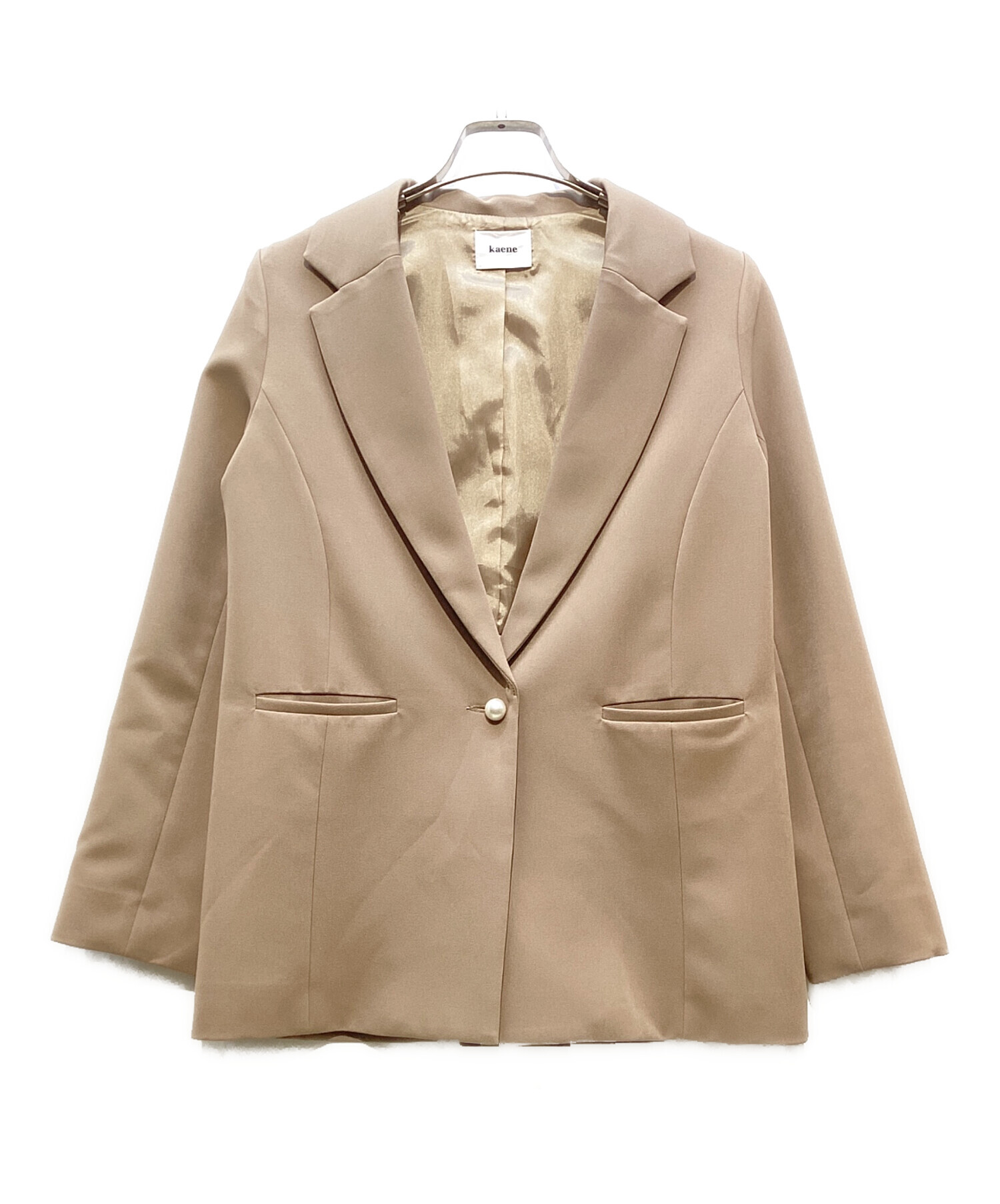 中古・古着通販】Kaene (カエン) ベルト付バックタックジャケット 