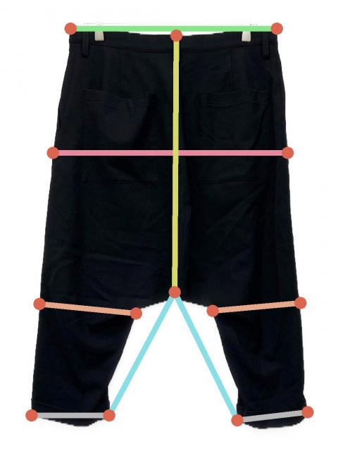 中古・古着通販】Y's (ワイズ) ウールサージ マッキンサルエルパンツ