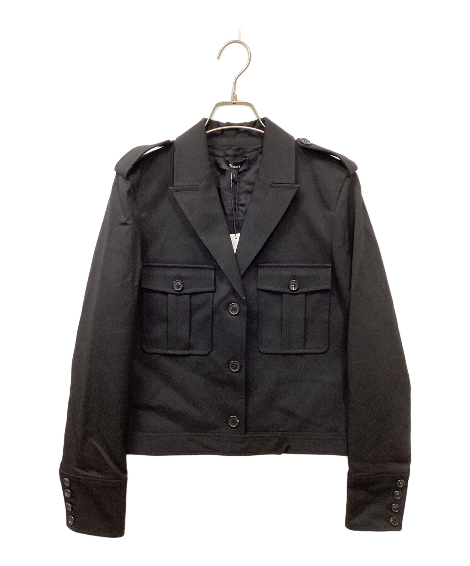 2023AW 新品 セオリー テクスチャートGAB BXY ミリタリージャケット 中古・古着通販】theory (セオリー) Textured GAB BXY Military JKT