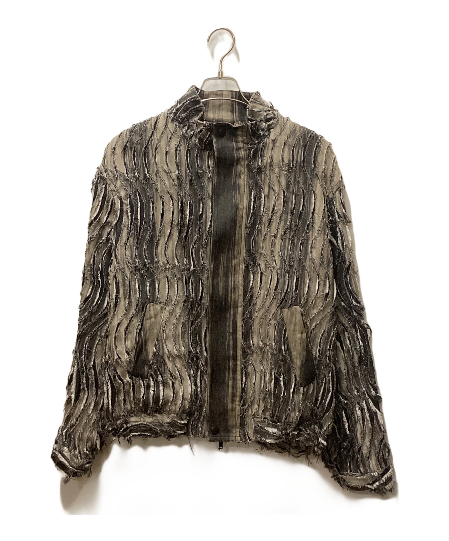 中古・古着通販】TAAKK (ターク) DENIM BLOUSON/フリンジデニム 