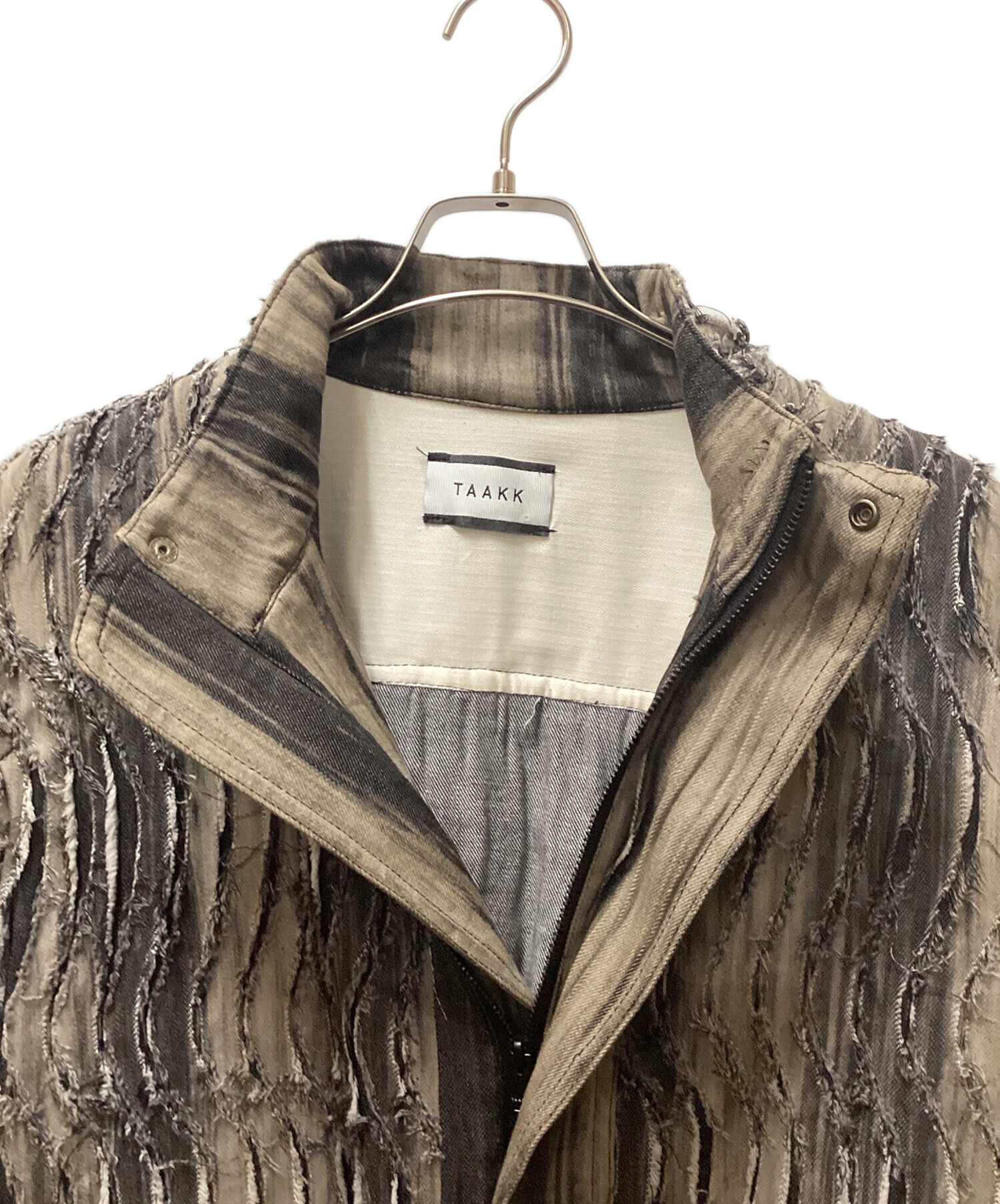 中古・古着通販】TAAKK (ターク) DENIM BLOUSON/フリンジデニム 