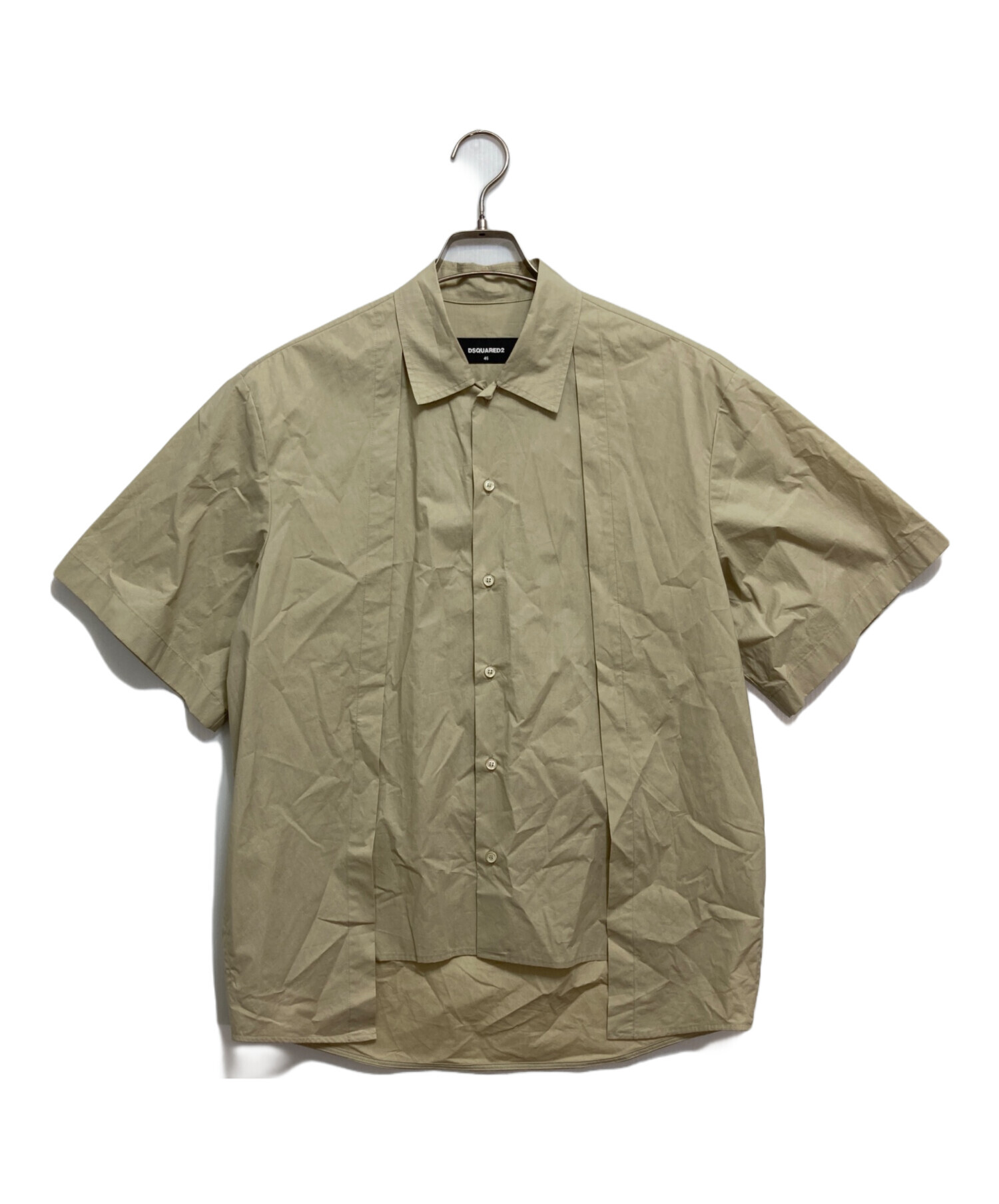 中古・古着通販】DSQUARED2 (ディースクエアード) 半袖シャツ ベージュ 