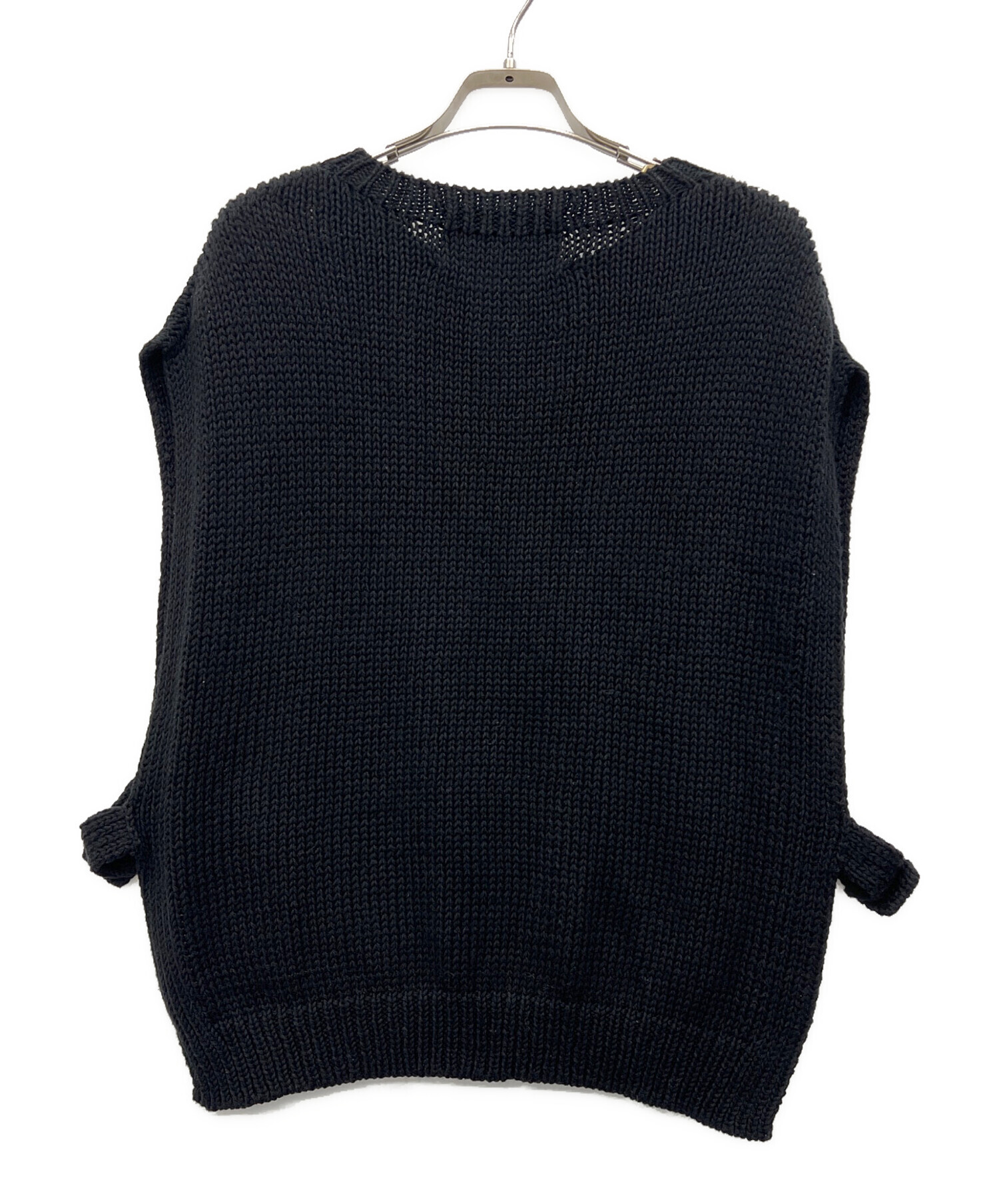 中古・古着通販】utilite (ユティリテ) ペルーニットベスト ブラック