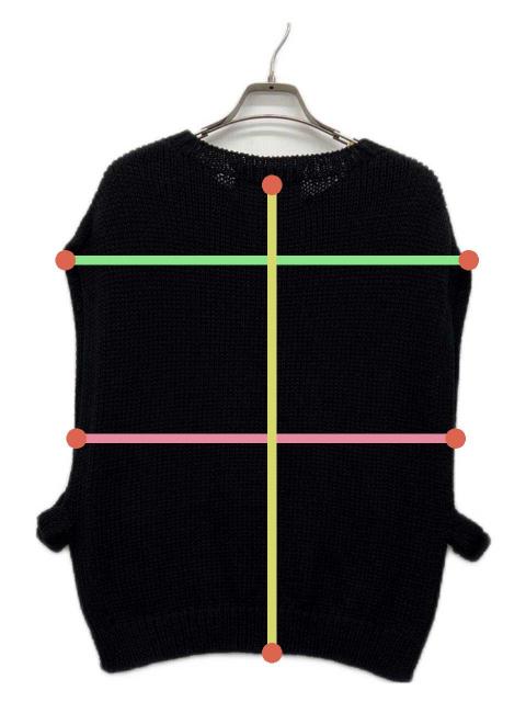 中古・古着通販】utilite (ユティリテ) ペルーニットベスト ブラック