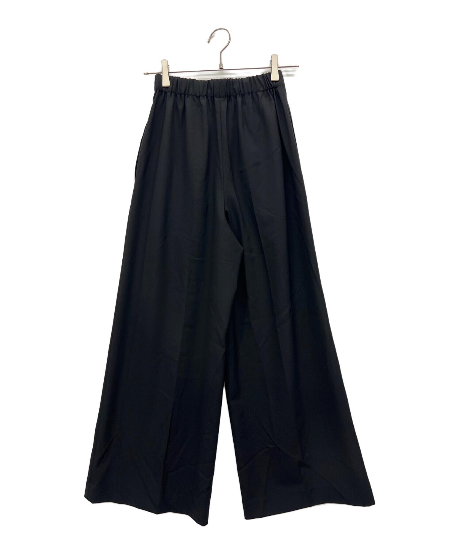 中古・古着通販】ENFOLD (エンフォルド) ワイドパンツ ブラック サイズ