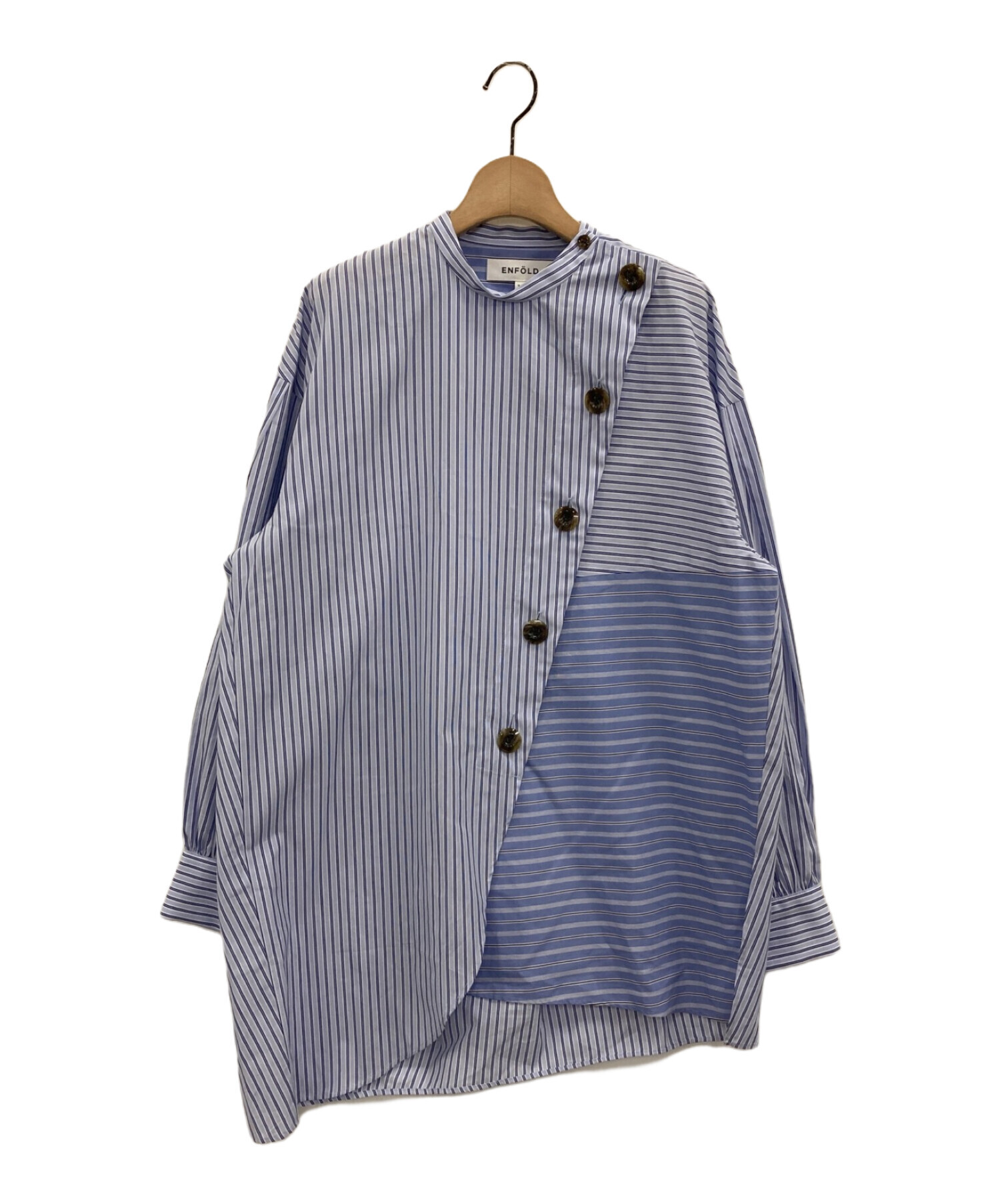 ENFOLD ブラウス ブルー ENFOLD 水色 シャツ 38 サイズ ENFOLD（シャツ