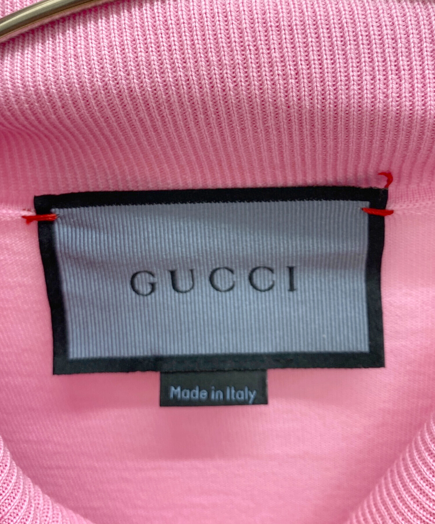 中古・古着通販】GUCCI (グッチ) タートルネックニット ピンク サイズ 