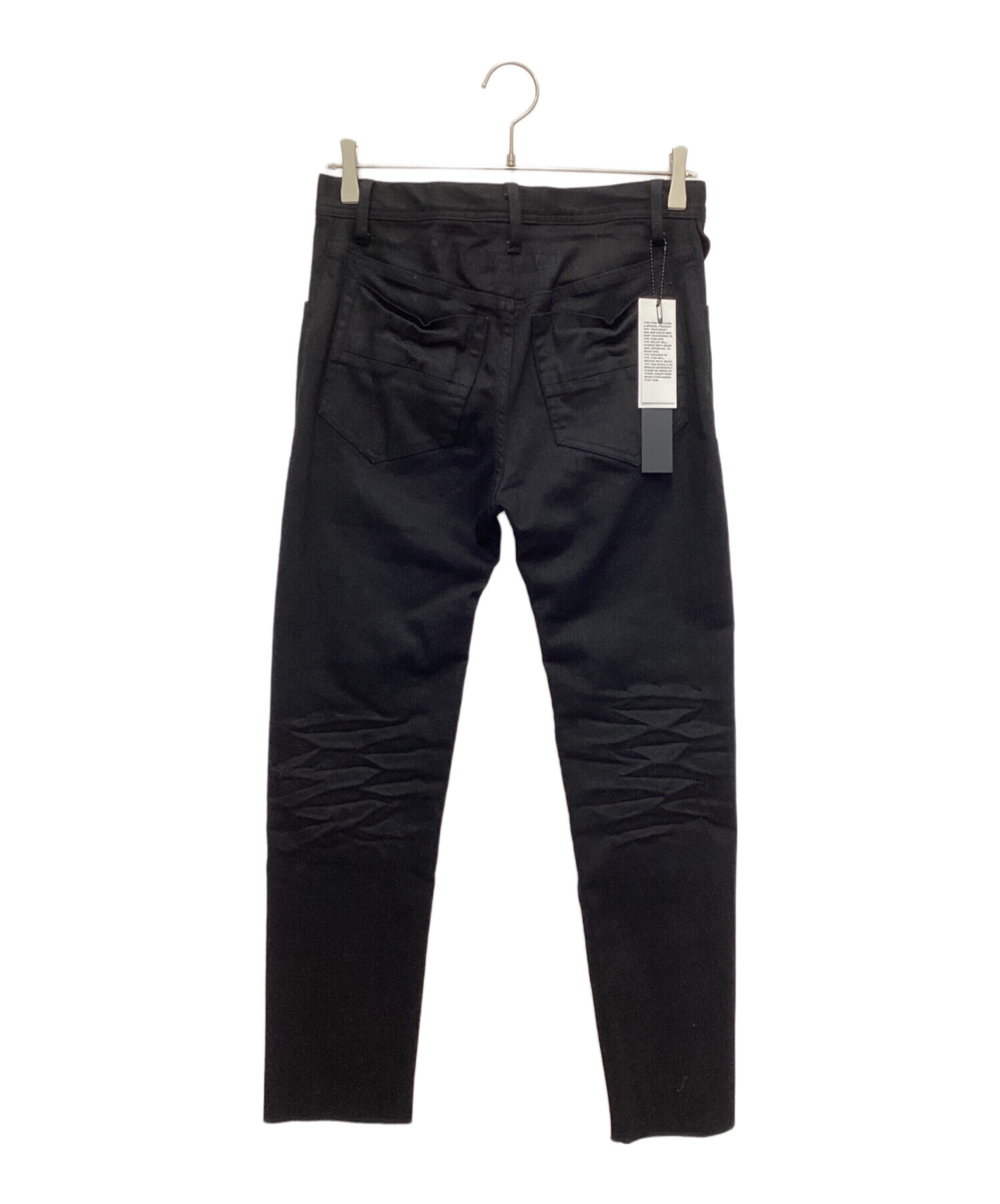 中古・古着通販】JULIUS (ユリウス) ARCED SKINNY PANTS ブラック 