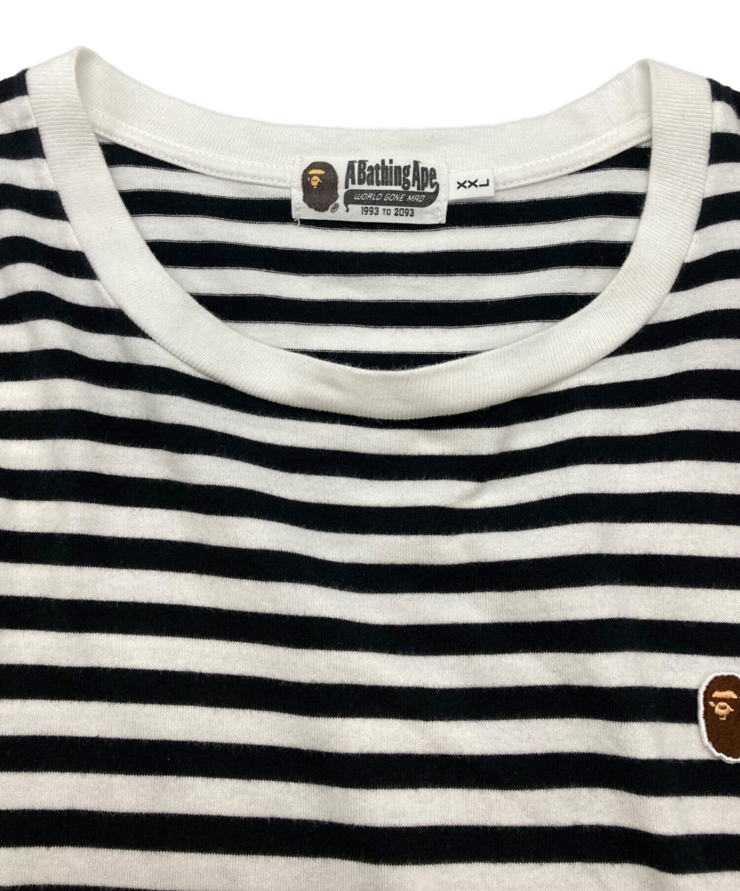 中古・古着通販】A BATHING APE (ア ベイシング エイプ) ボーダーT