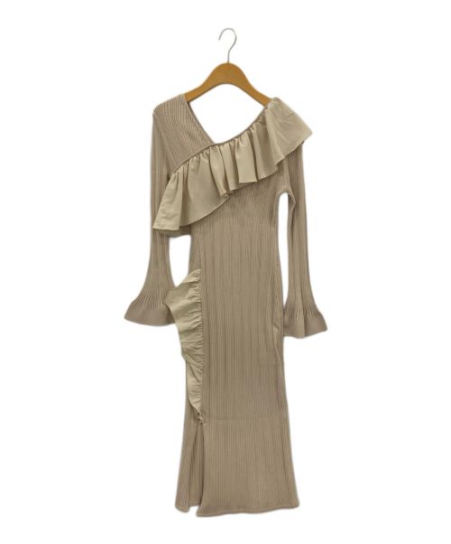 中古・古着通販】HER LIP TO (ハーリップトゥ) Ruffle Wrap Rib Knit  