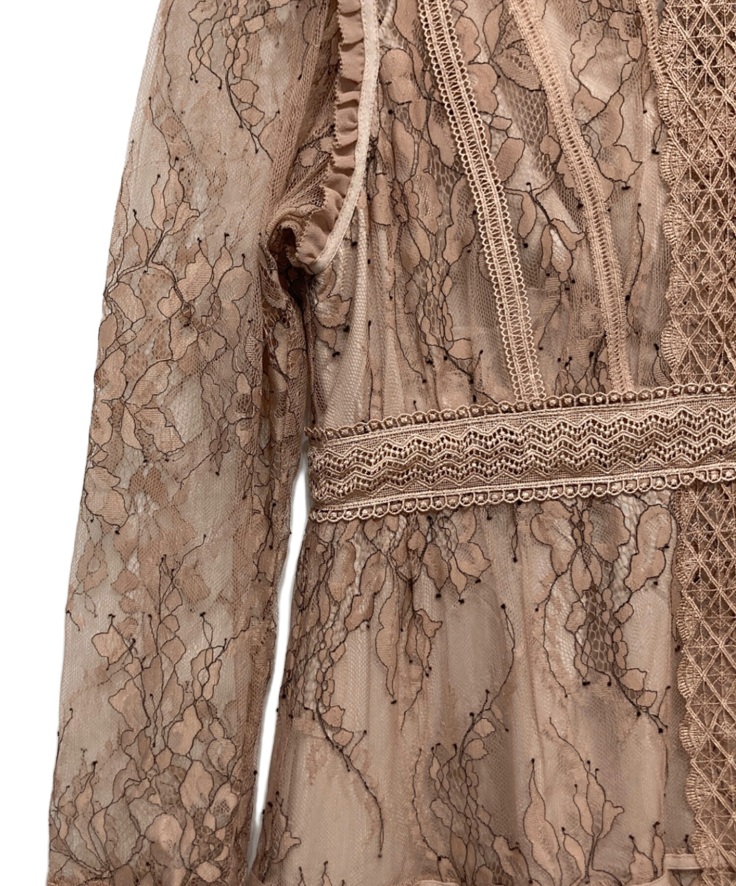 【Her lip to】Jupiter Lace-Trimming Dress 中古・古着通販】HER LIP TO (ハーリップトゥ) Jupiter Lace-Trimming