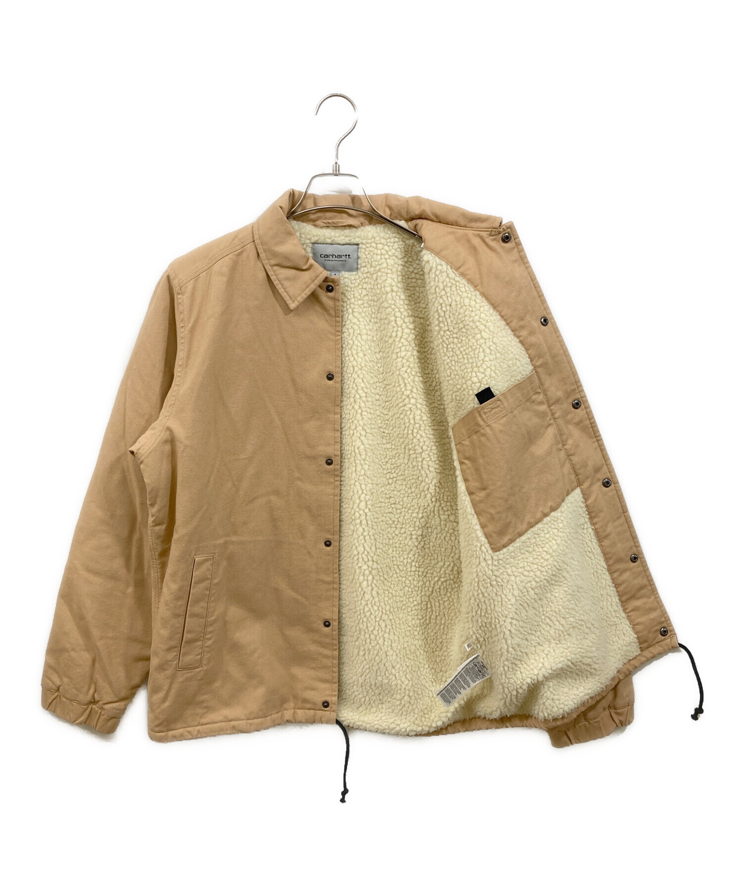 Carhartt コーデュロイコーチジャケット ベージュ XLサイズ 中古・古着通販】CarHartt (カーハート) コーデュロイカラーダック地