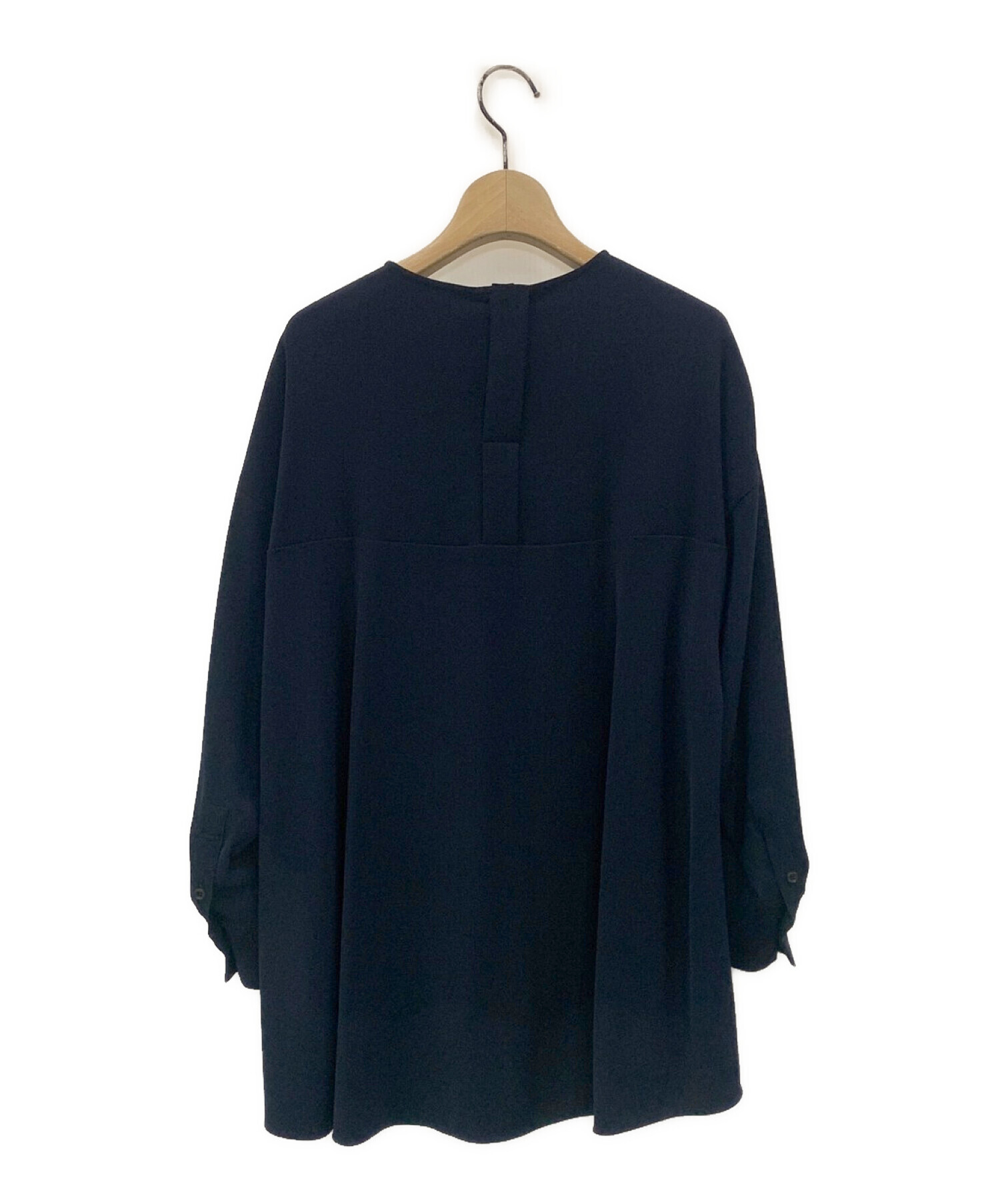 新品タグつき エンフォルド PEダブルクロスバックフレアープルオーバー