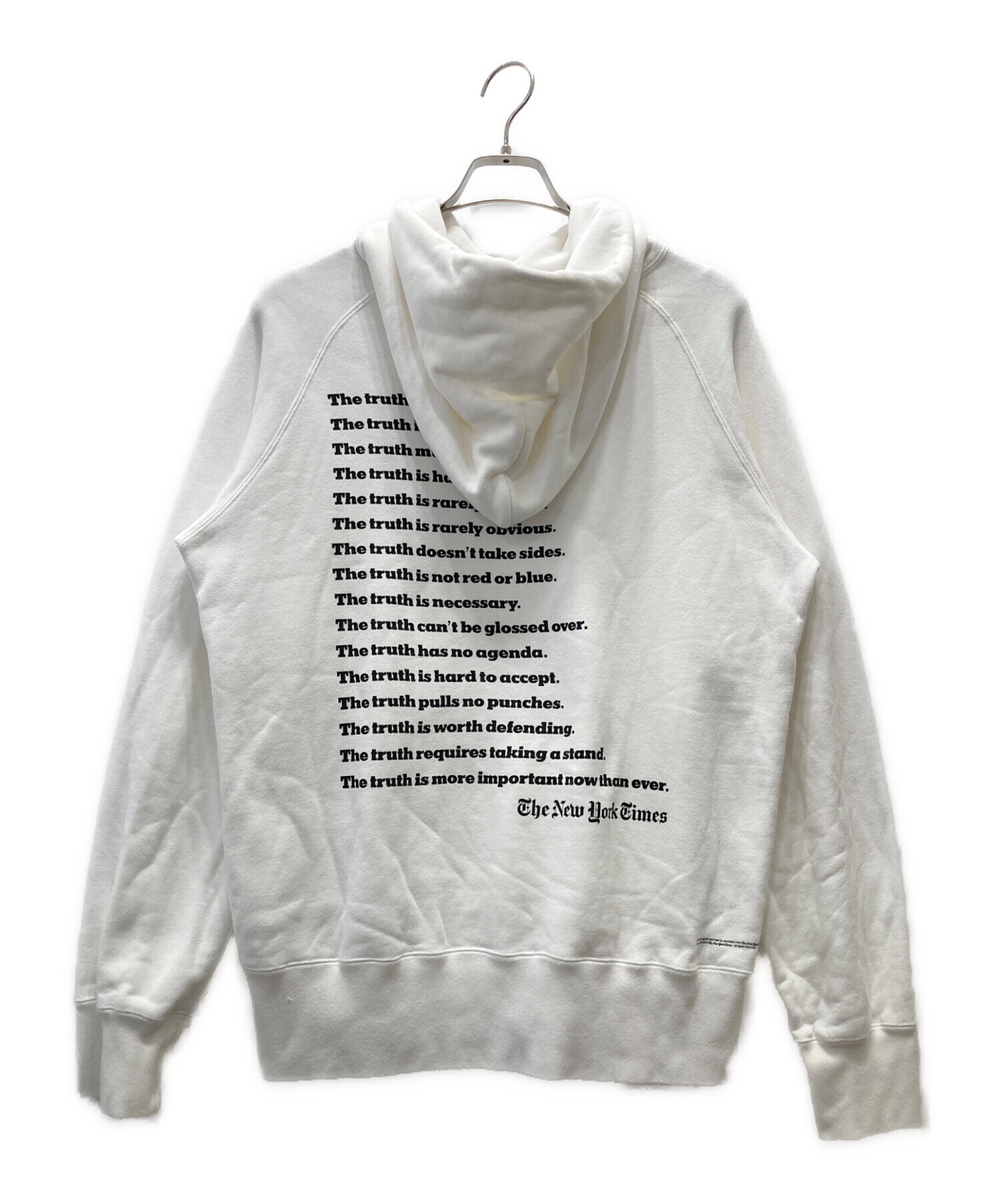 sacai Truth. ホワイトフーディー 中古・古着通販】sacai (サカイ) The New York Times Truth Hoodie