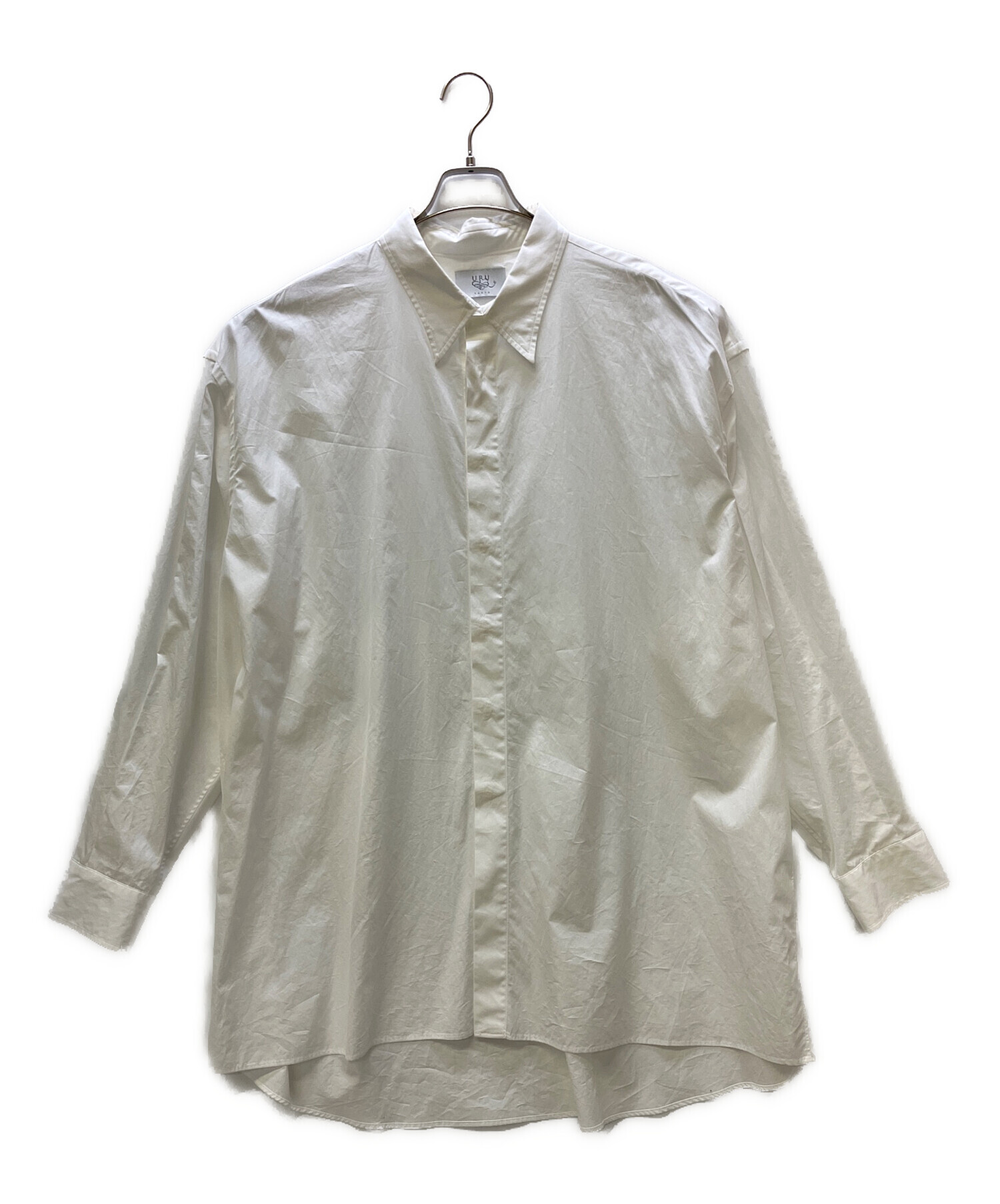中古・古着通販】URU (ウル) COTTON / LONG SLEEVE SHIRTS ホワイト 