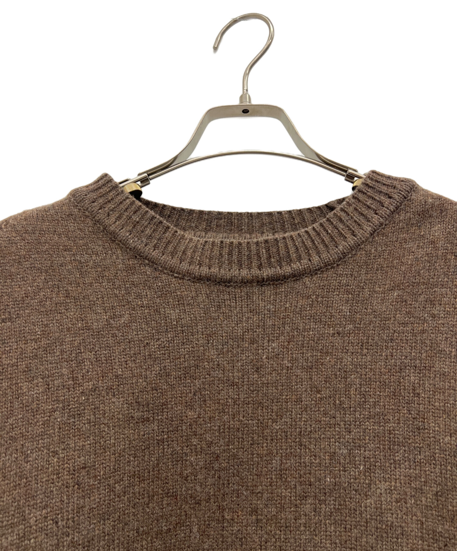 todayful Merinowool Crewneck Knit ブラウン 中古・古着通販】TODAYFUL (トゥデイフル) Merinowool Crewneck Knit