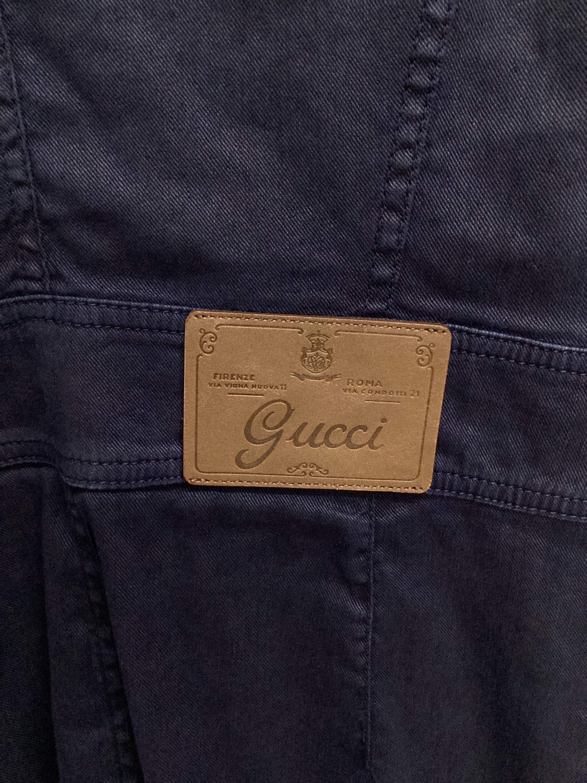 中古・古着通販】GUCCI (グッチ) ワンピース ネイビー サイズ:42