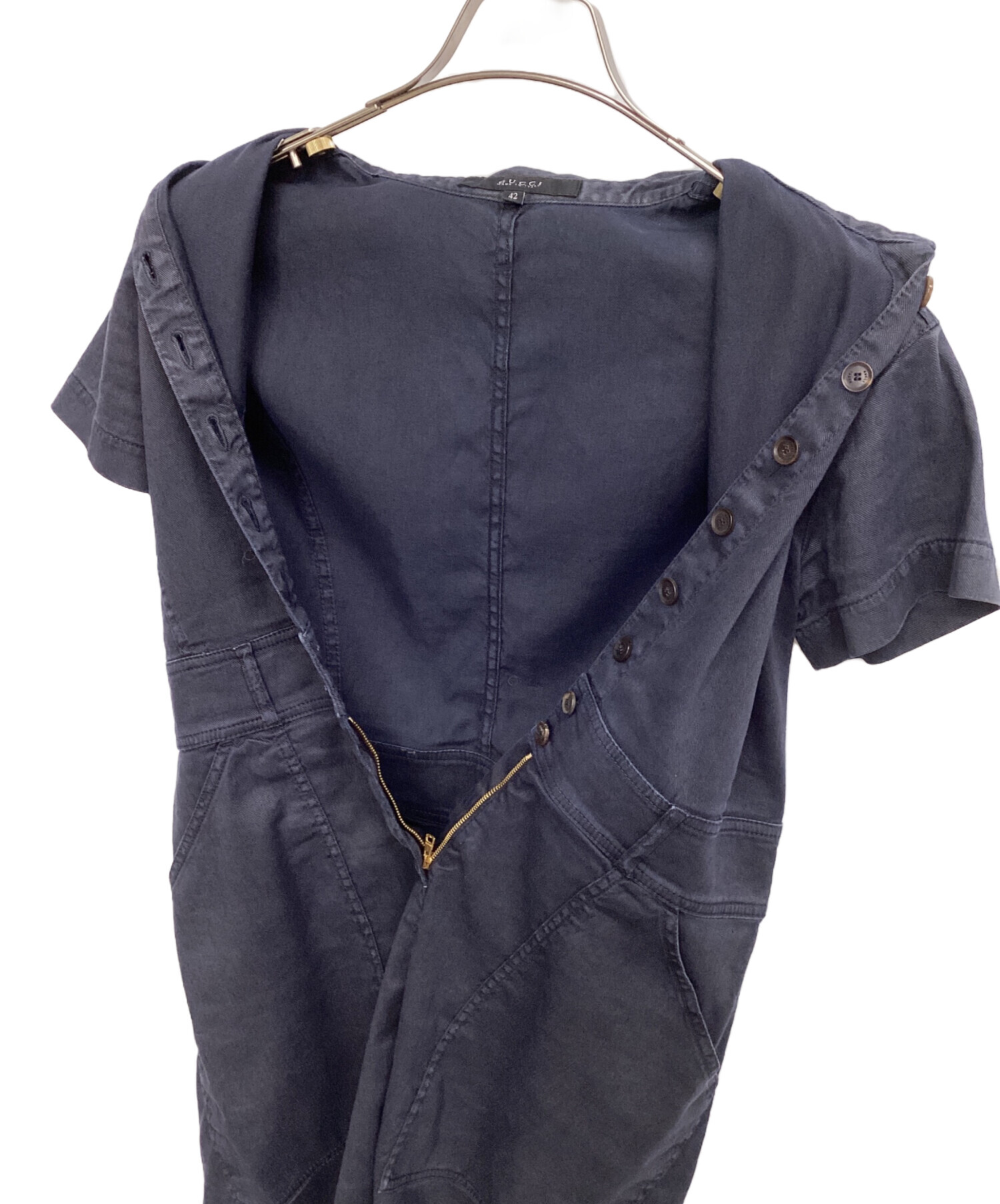 中古・古着通販】GUCCI (グッチ) ワンピース ネイビー サイズ:42