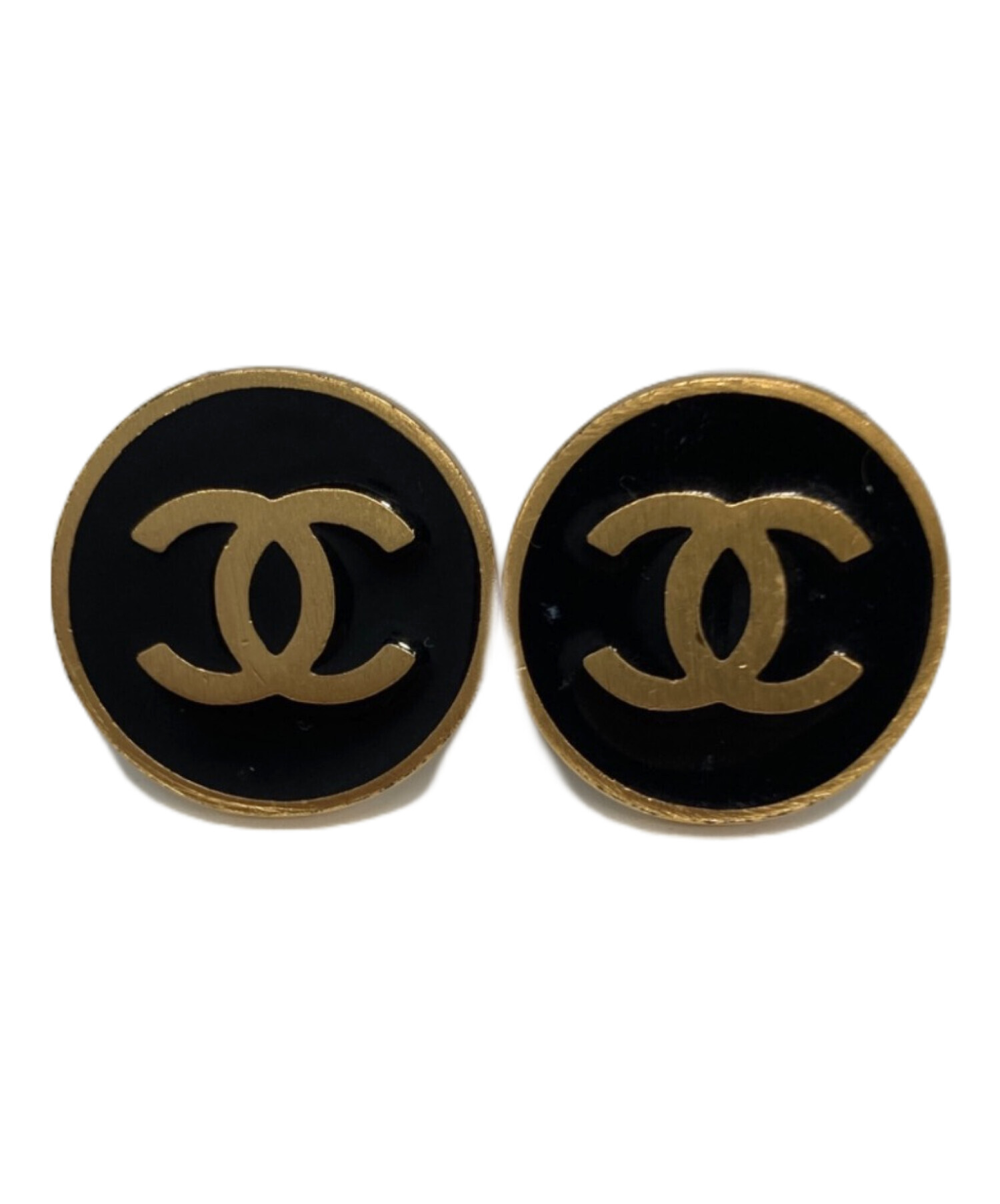 中古・古着通販】CHANEL (シャネル) ココマークラウンドイヤリング 