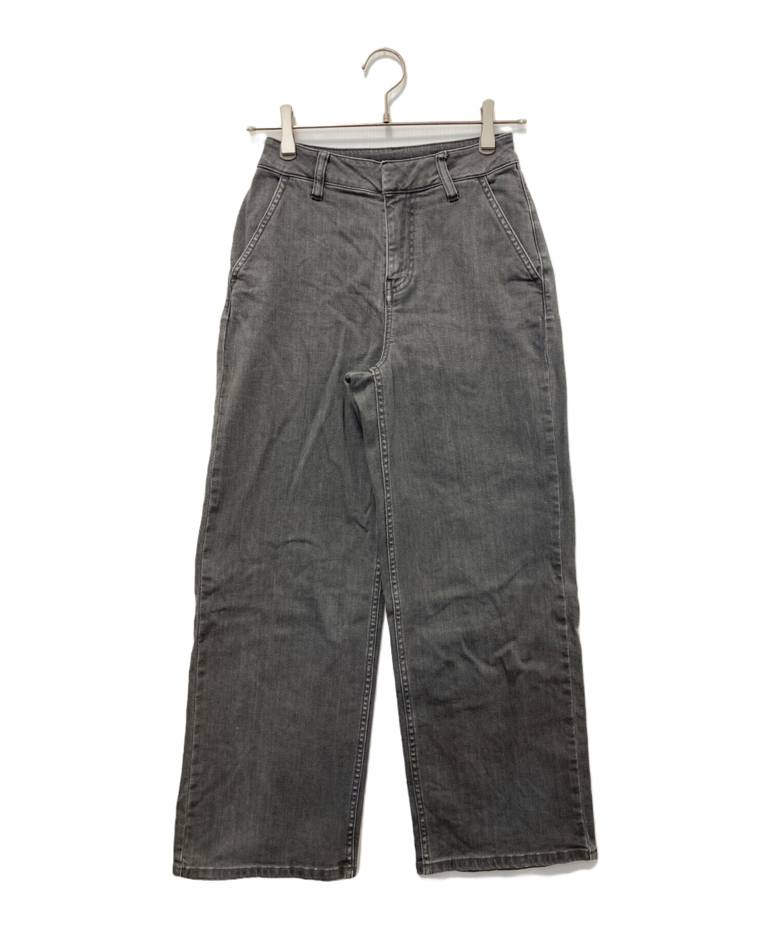 新品　theory luxe セオリーリュクス　パンツ　チャコール　グレー　40 中古・古着通販】theory luxe (セオリーリュクス) ウールワイドパンツ