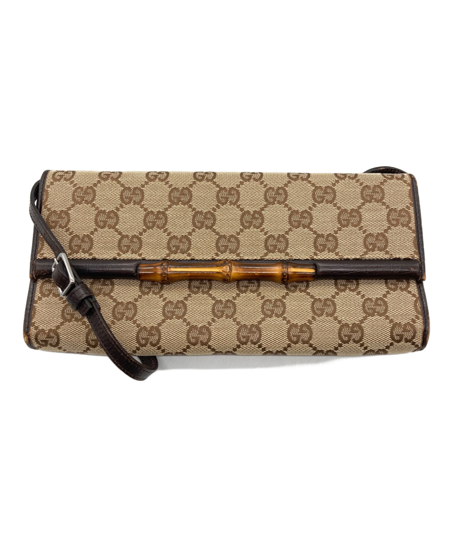 中古・古着通販】GUCCI (グッチ) GGキャンバス×バンブーショルダー 
