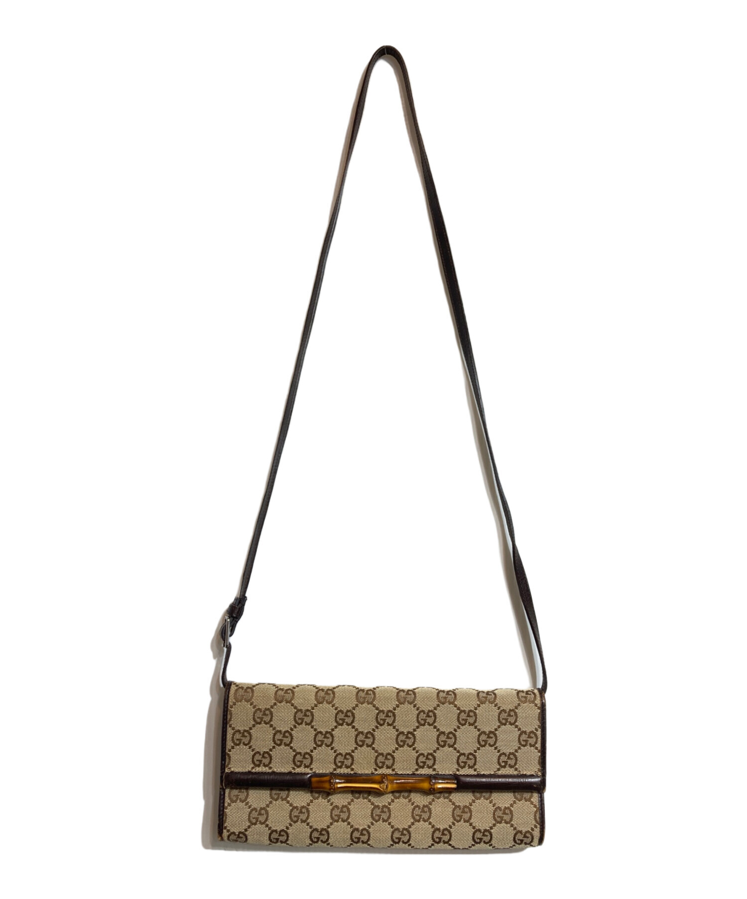 中古・古着通販】GUCCI (グッチ) GGキャンバス×バンブーショルダー 