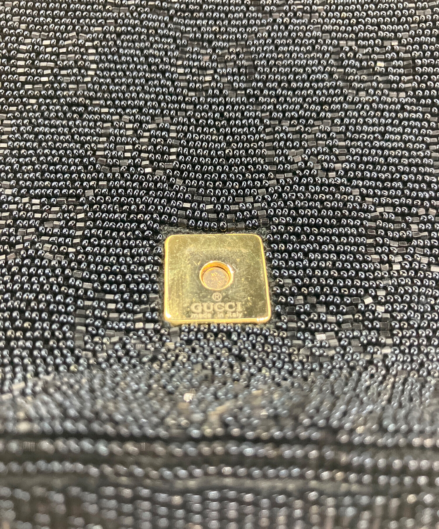 中古・古着通販】GUCCI (グッチ) チェーンショルダーバッグ ビーズGG