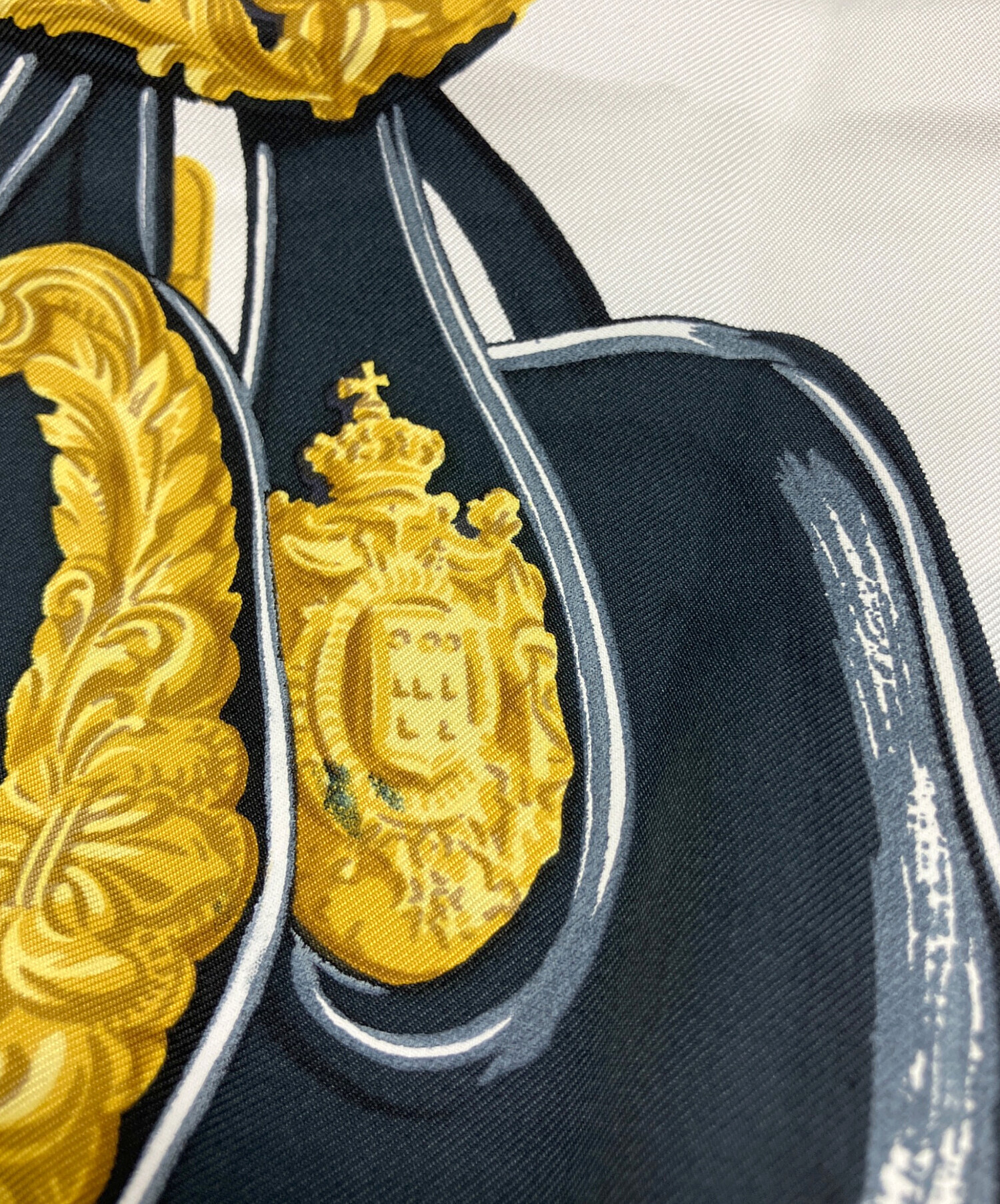中古・古着通販】HERMES (エルメス) カレ90 BRIDES de GALA ブラック
