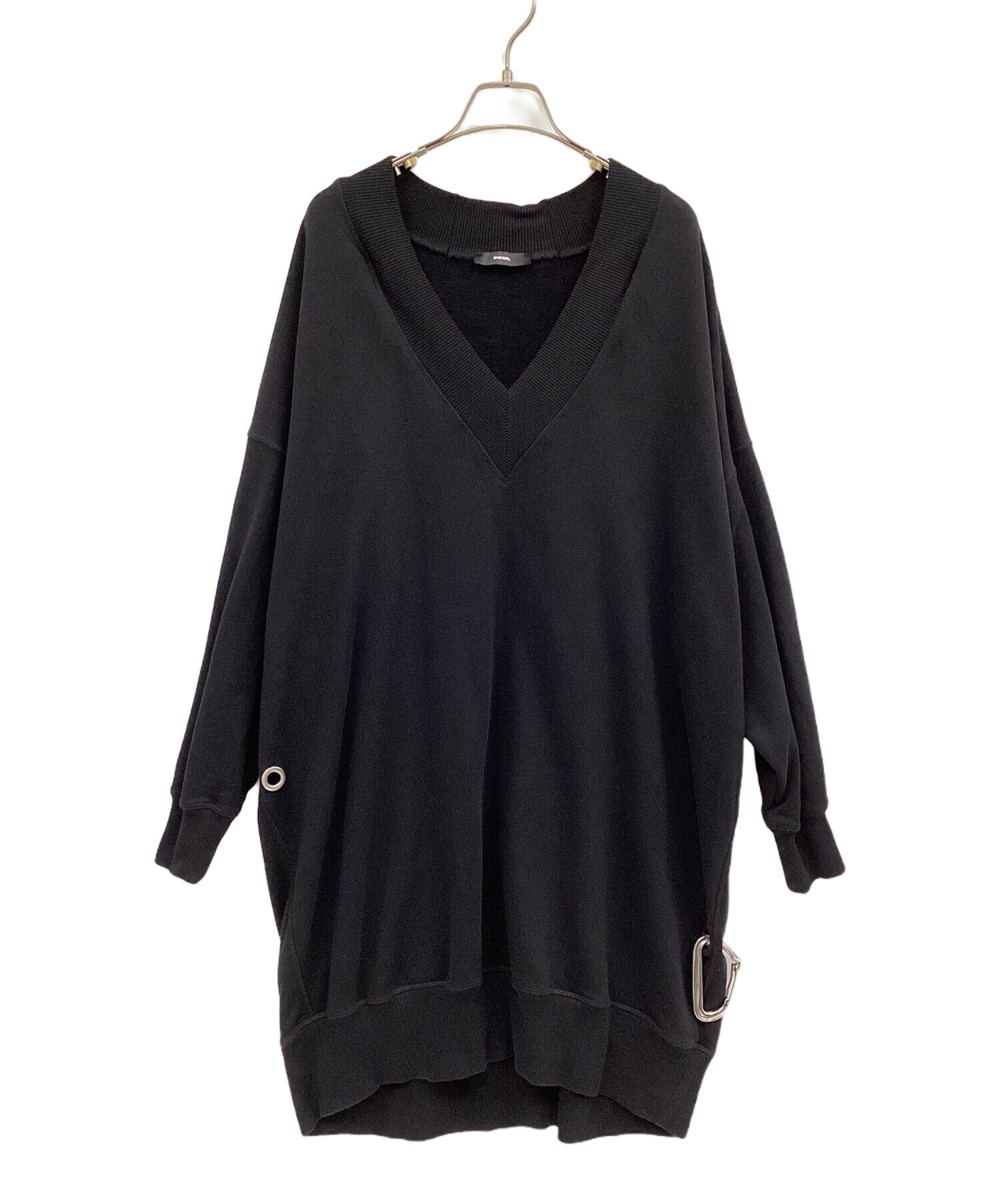 中古・古着通販】DIESEL (ディーゼル) スウェットワンピース ブラック 