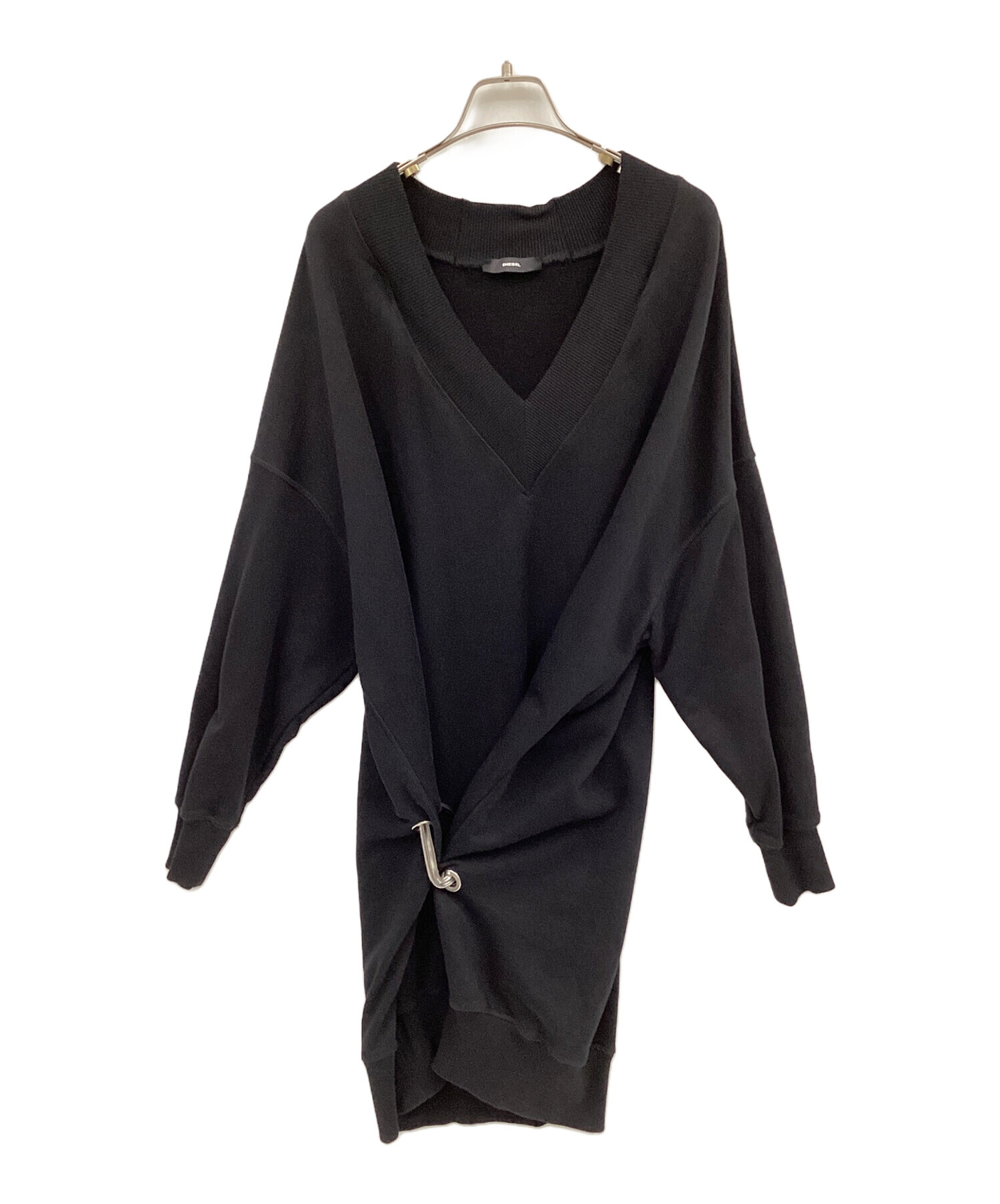 中古・古着通販】DIESEL (ディーゼル) スウェットワンピース ブラック 