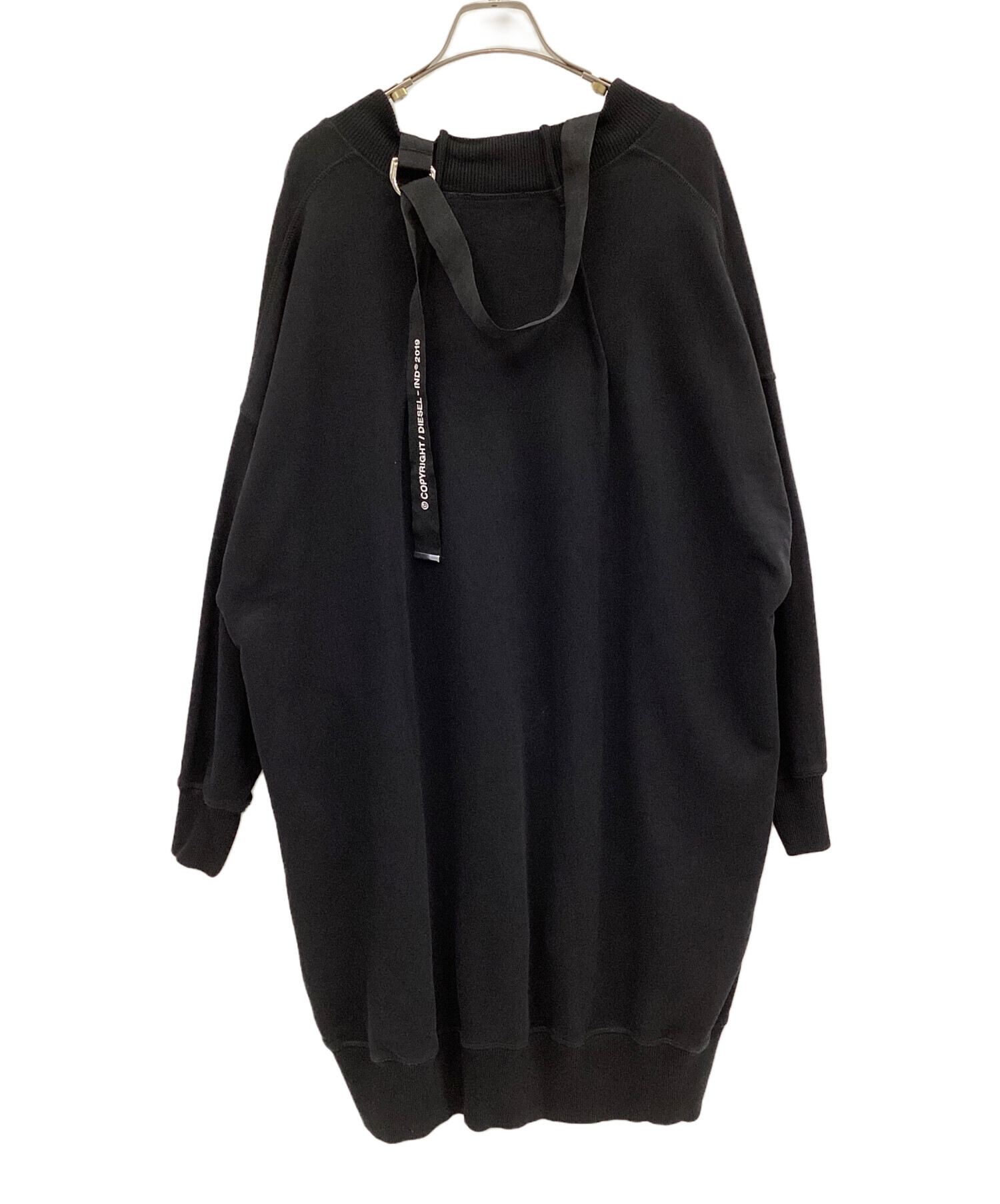 中古・古着通販】DIESEL (ディーゼル) スウェットワンピース ブラック 