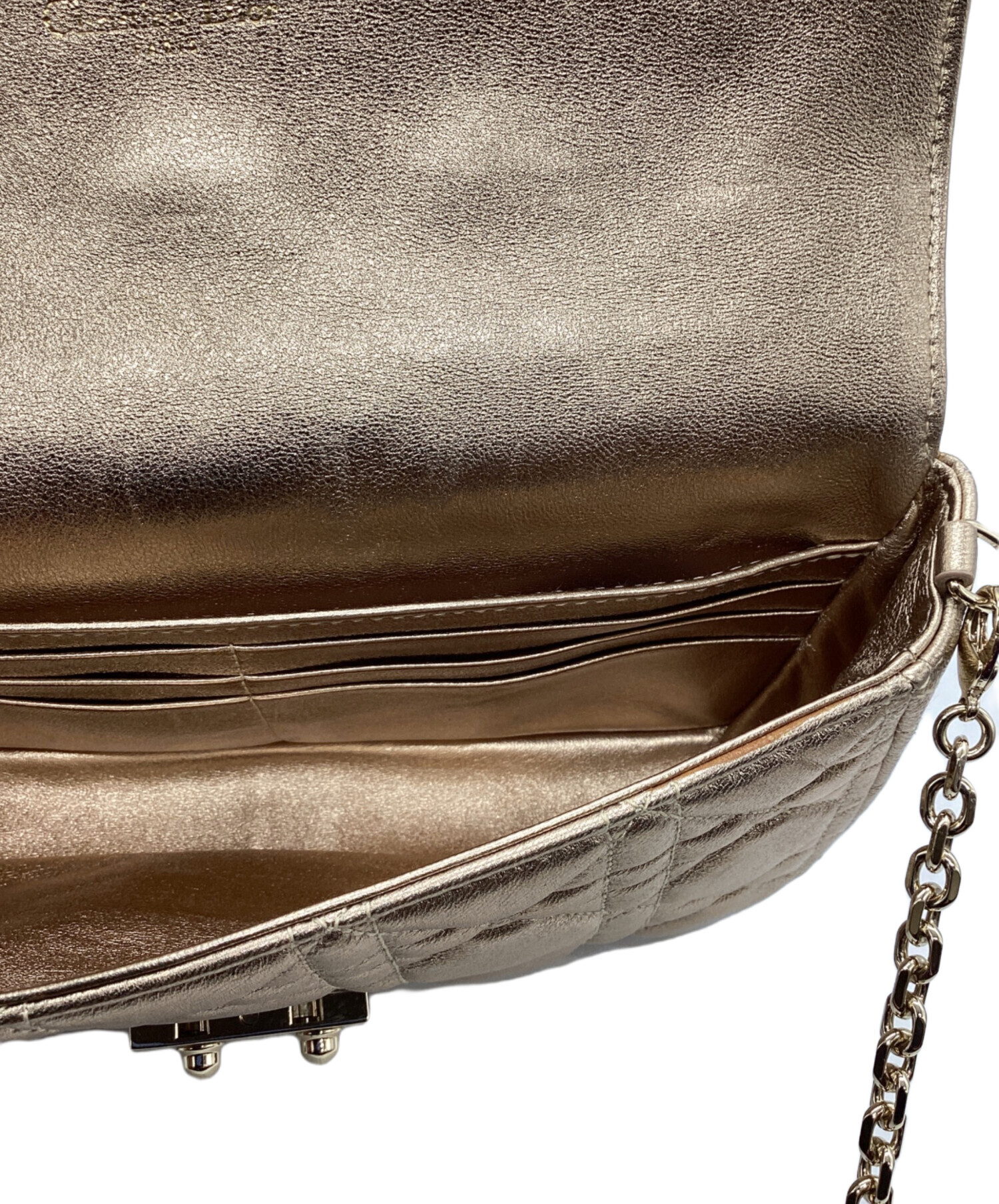ディオール Dior レザー チェーン ニューロック フラップ ショルダーバッグ【中古】 中古・古着通販】Christian Dior (クリスチャン ディオール) ニュー