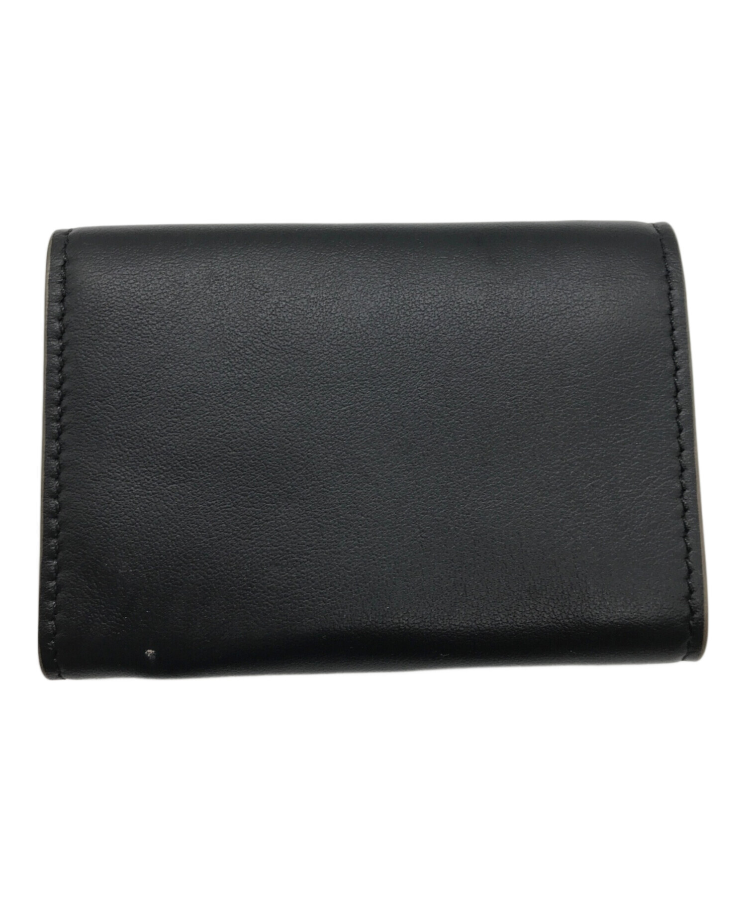 中古・古着通販】MARNI (マルニ) 3つ折り財布 ブラック×ピンク 
