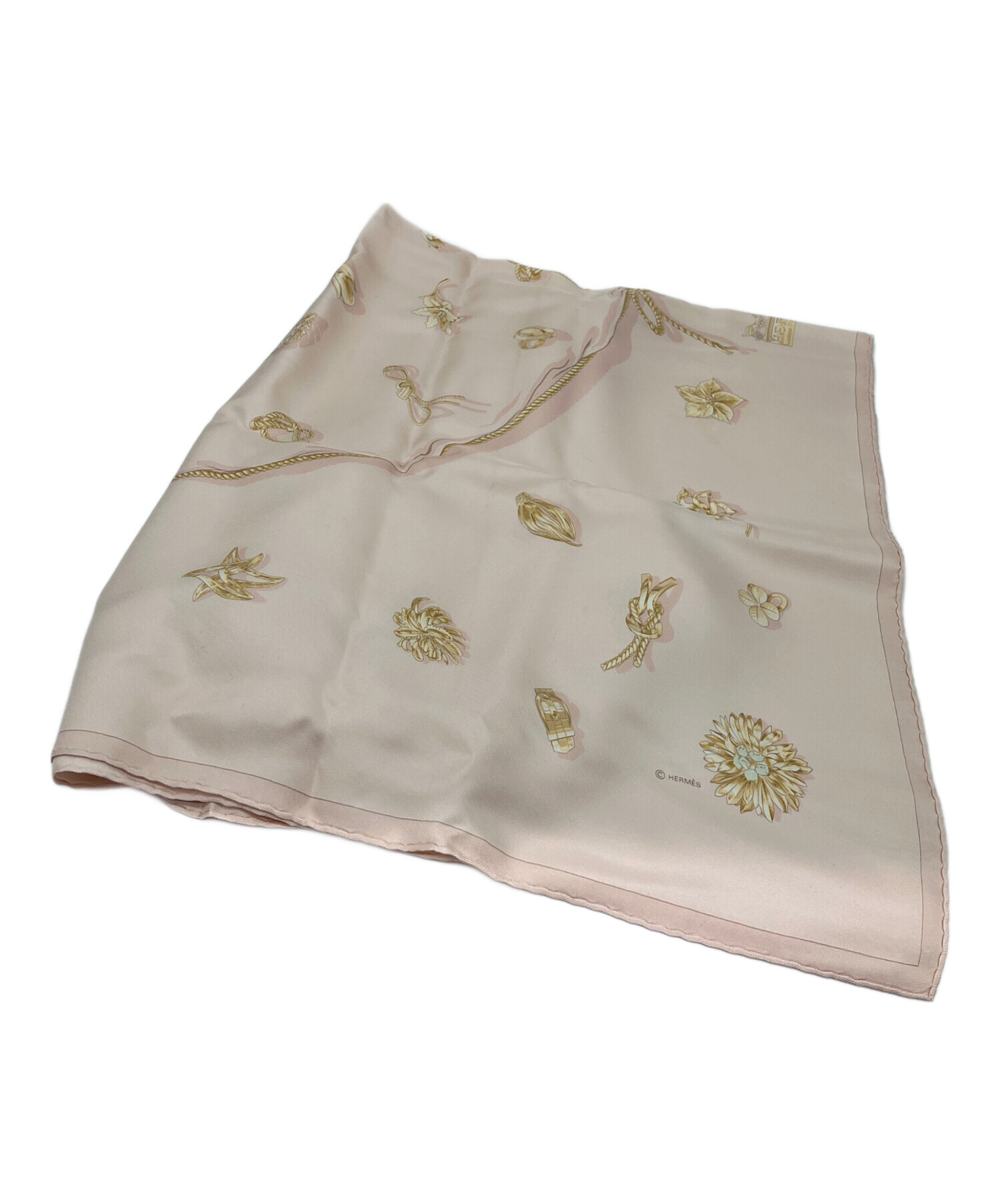 中古・古着通販】HERMES (エルメス) スカーフ カレ90 ピンク｜ブランド