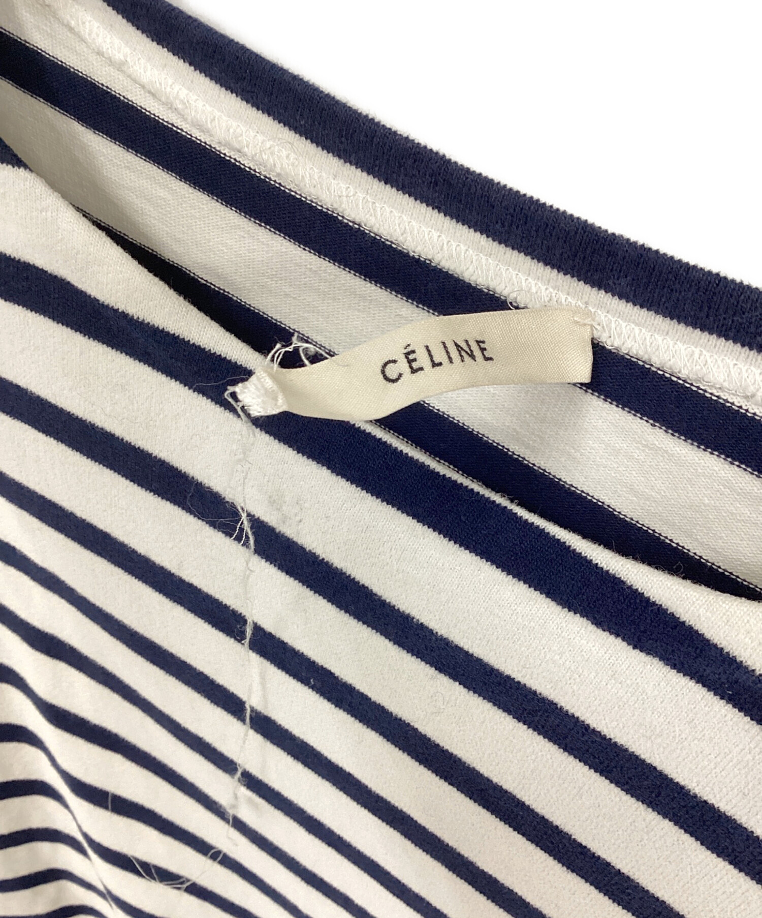 中古・古着通販】CELINE (セリーヌ) ボーダーカットソー サイズ:M