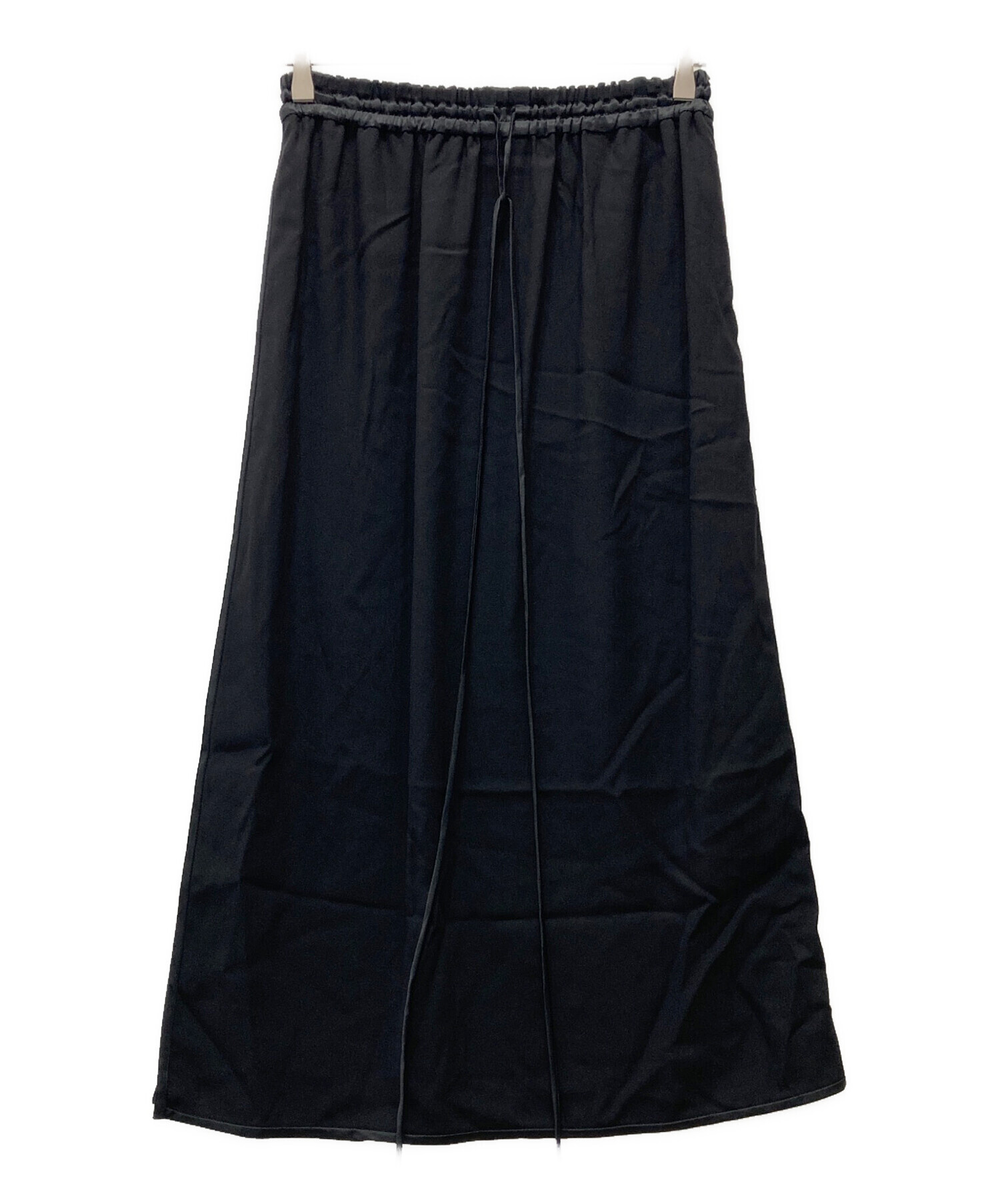 中古・古着通販】GUCCI (グッチ) パイピングロングスカート ブラック