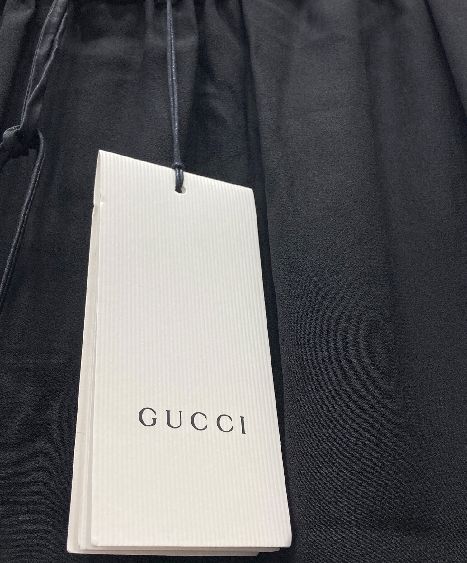 中古・古着通販】GUCCI (グッチ) パイピングロングスカート ブラック