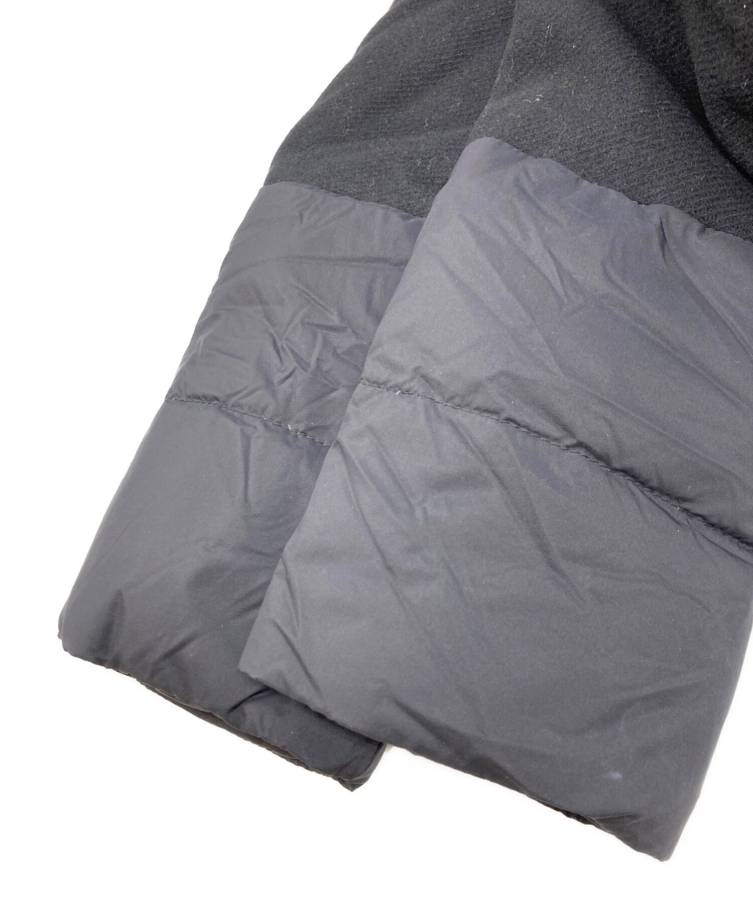 中古・古着通販】HERNO (ヘルノ) ウールコンビダウンコート ブラック 
