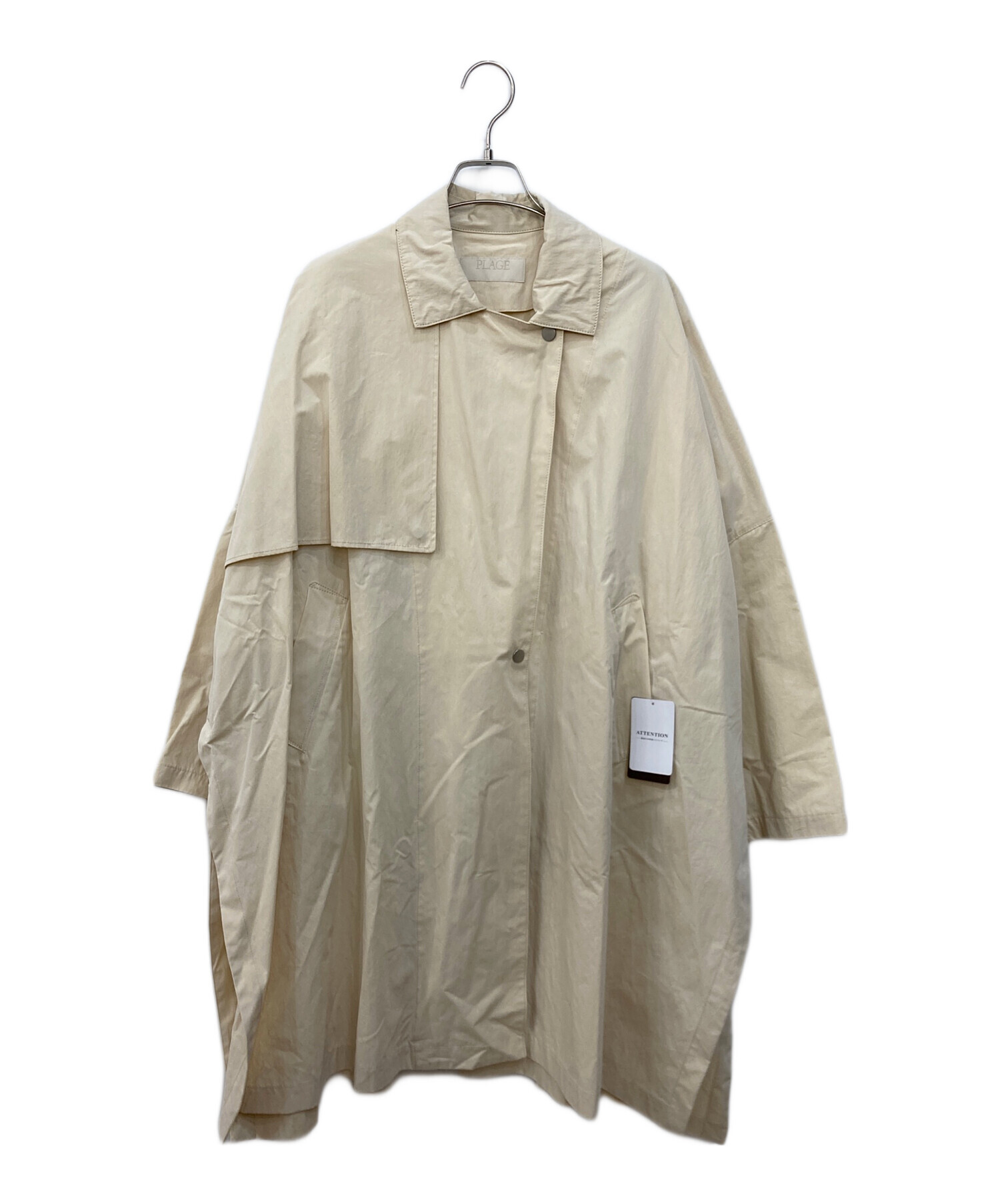 中古・古着通販】Plage (プラージュ) テントコート キナリ サイズ