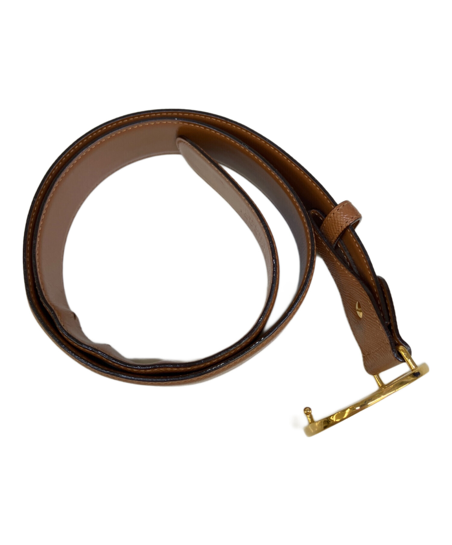 中古・古着通販】BVLGARI (ブルガリ) サークルロゴレザーベルト