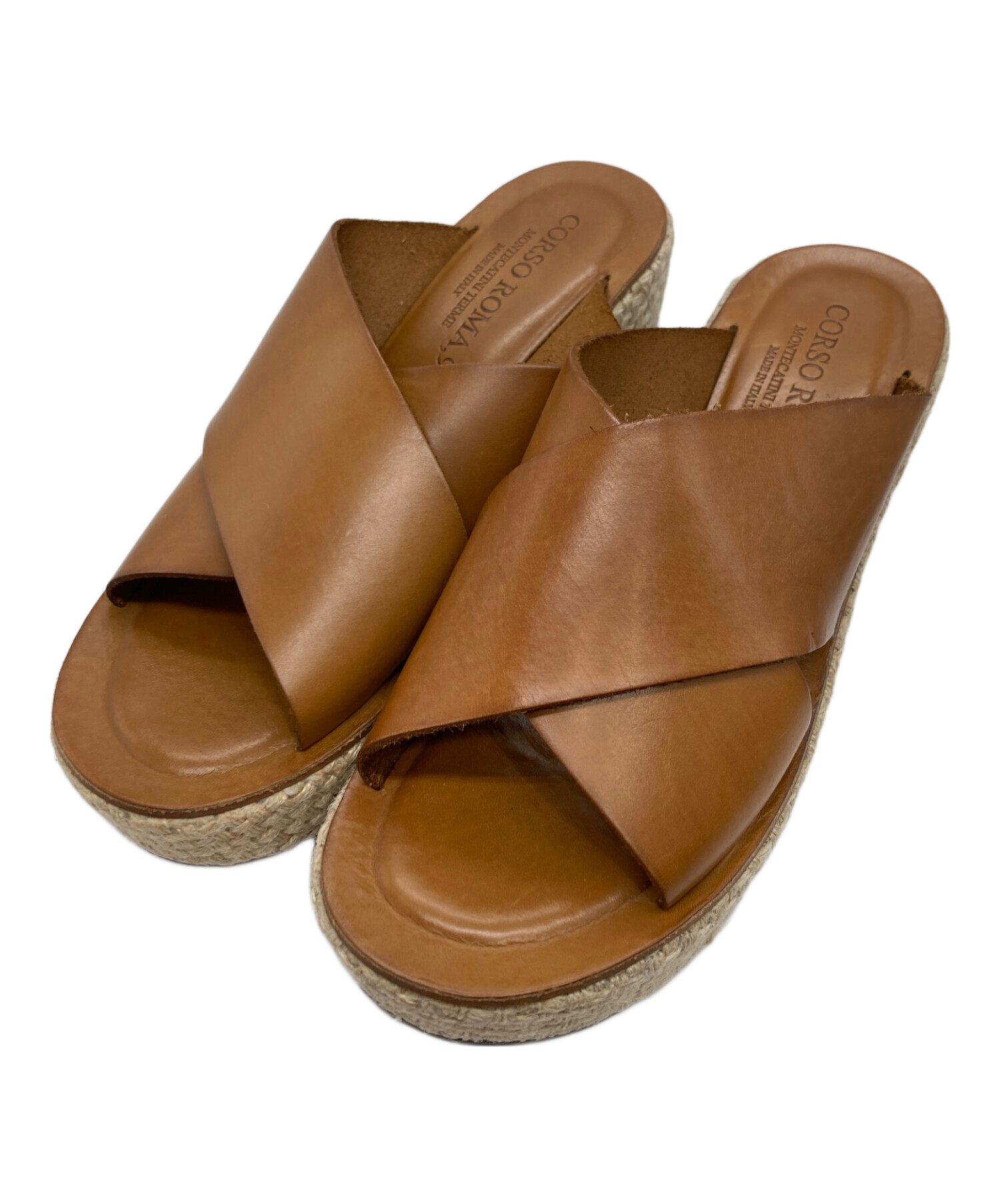新品　CORSO ROMA,9 クロスウェッジ　サンダル 新品 CORSO ROMA,9 クロスウェッジ サンダル CORSO ROMA,9 サンダル