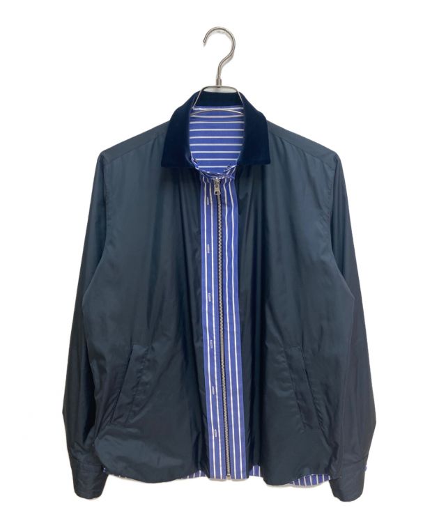 sacai リバーシブルシャツブルゾン　size 3 中古・古着通販】sacai (サカイ) リバーシブルシャツジャケット