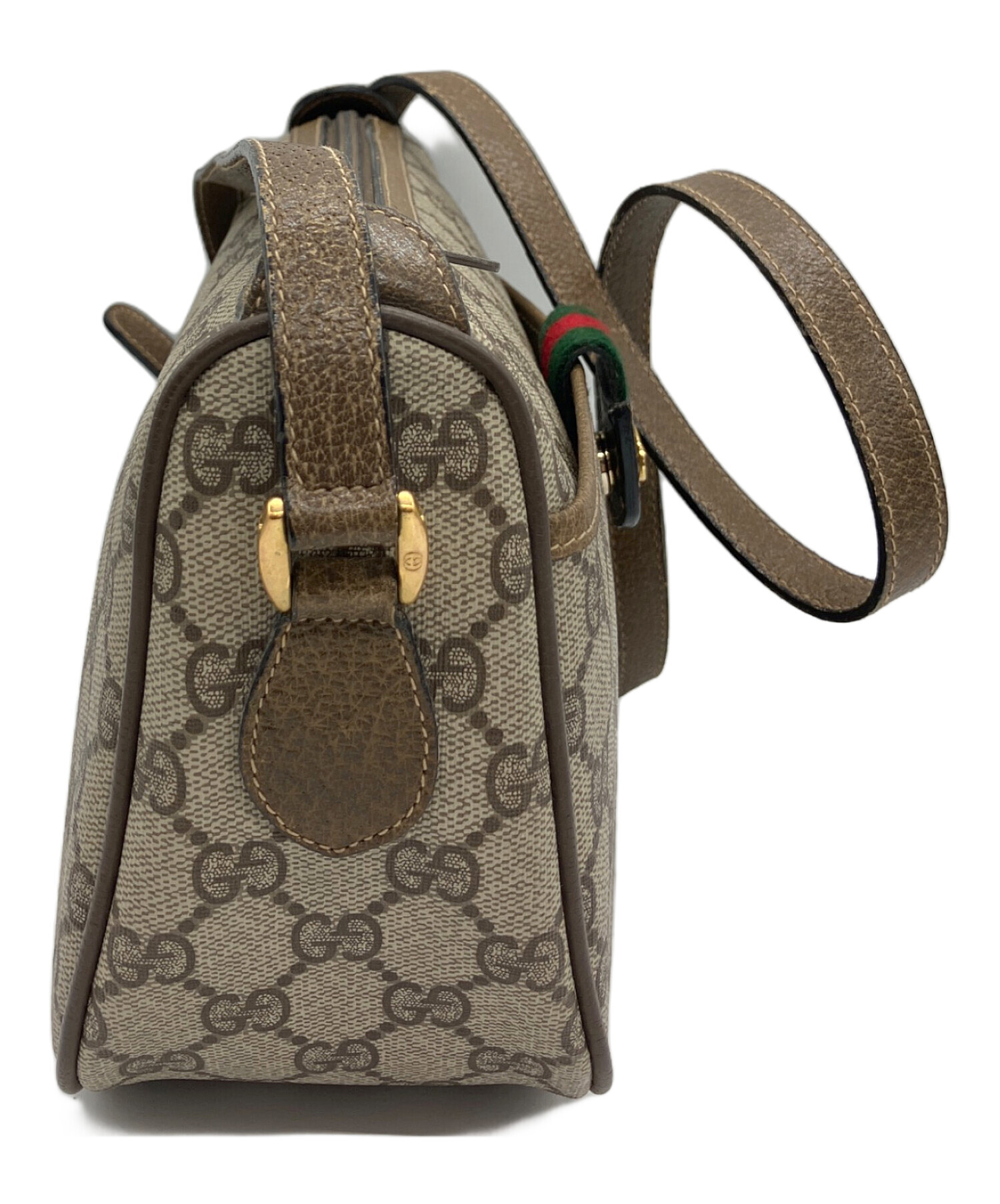 OLD GUCCI ショルダーバッグ レザー ブラウン |1440| 中古・古着通販】GUCCI (グッチ) OLD GUCCI オールドグッチ GG