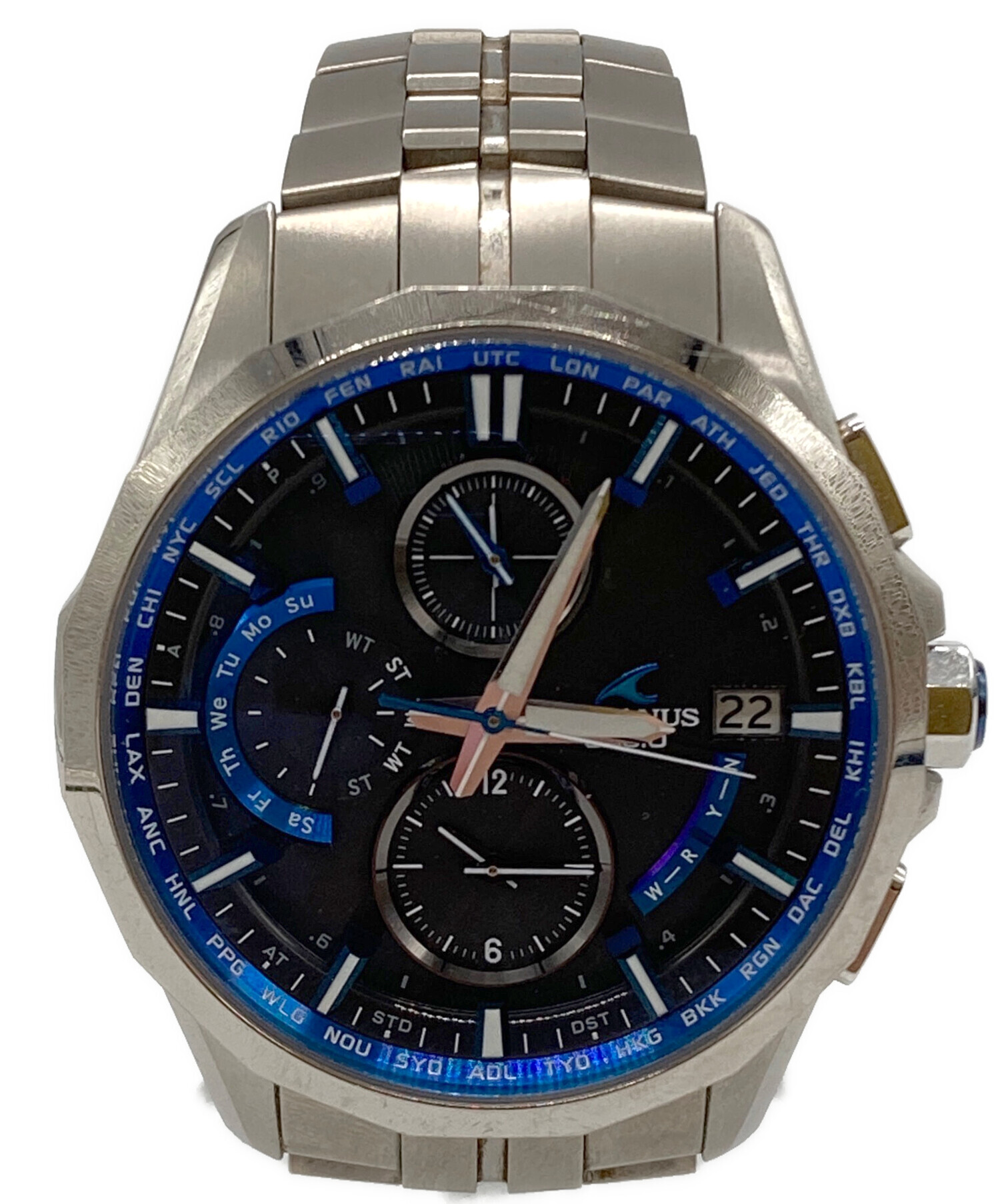 中古・古着通販】CASIO (カシオ) OCEANUS MANTA OCW-S3000 ブルー 