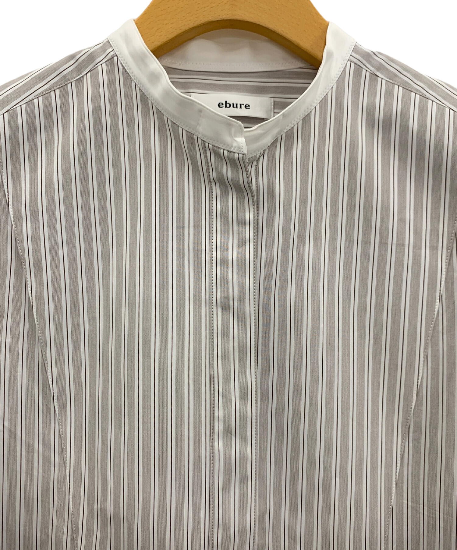 ebure バンドカラーブザムシャツ