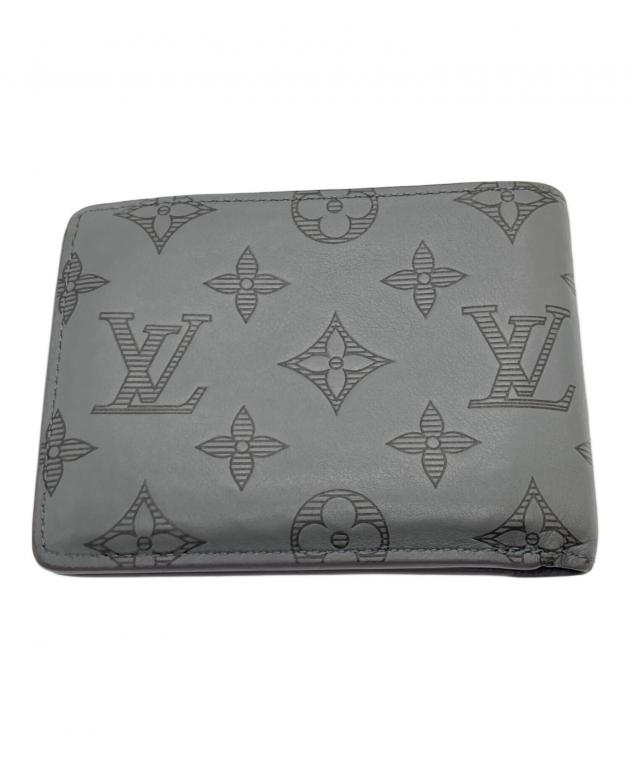 LOUIS VUITTON 二つ折り財布 グレー 中古・古着通販】LOUIS VUITTON (ルイ ヴィトン) 2つ折り財布 グレー