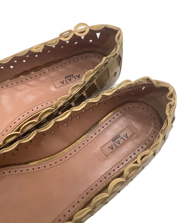 中古・古着通販】ALAIA (アライア) カットワークフラットパンプス