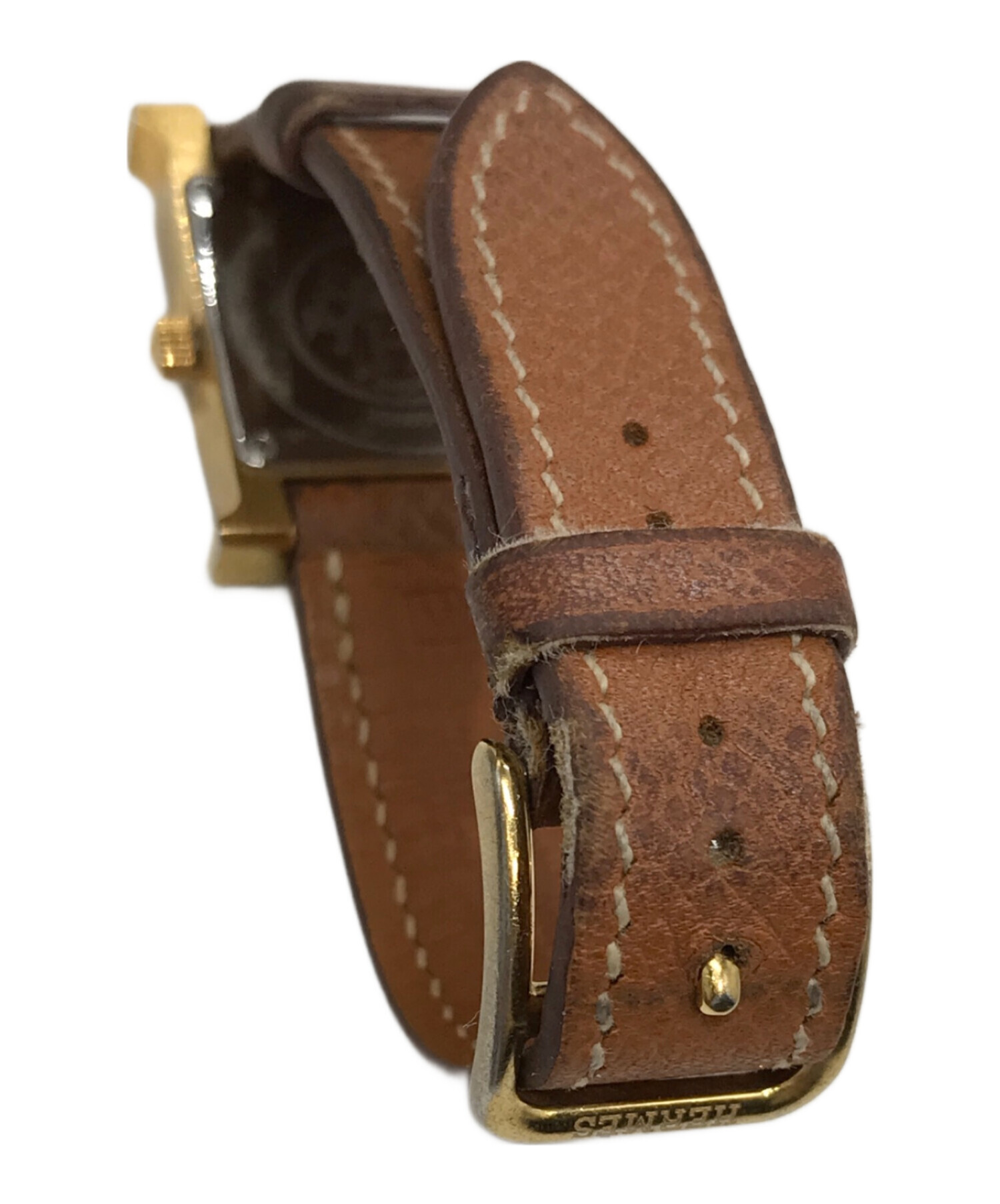 ⭐︎亮介⭐︎HERMES ブラウンレザー アナログ時計 中古・古着通販】HERMES (エルメス) 腕時計｜ブランド・古着通販